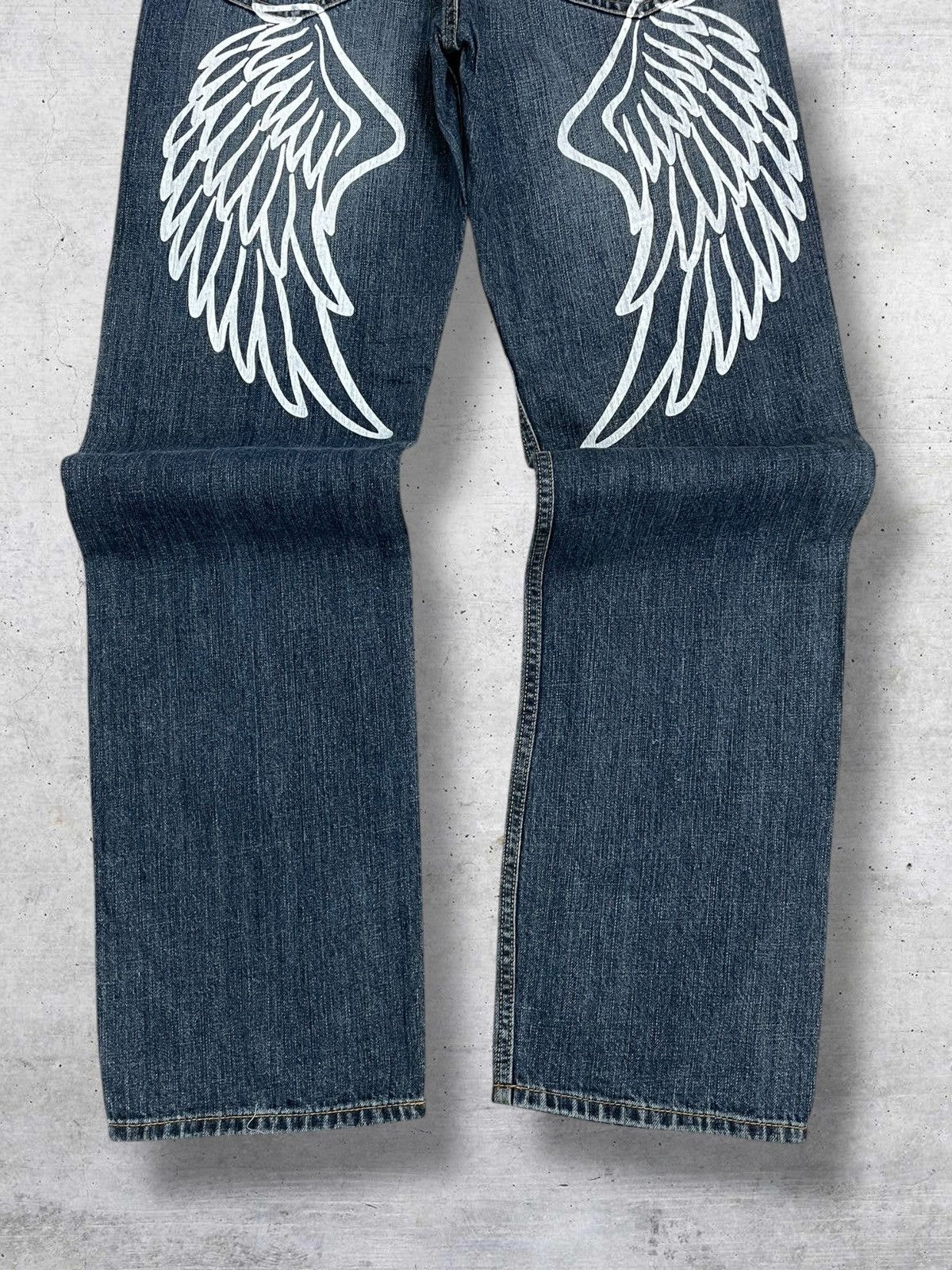 Hysteric Glamour VINTAGE JAPAN AFFLICTION GRUNGE PUNK WING SIRMIONE DESIGN Size US 28 / EU 44 - 2 Thumbnail