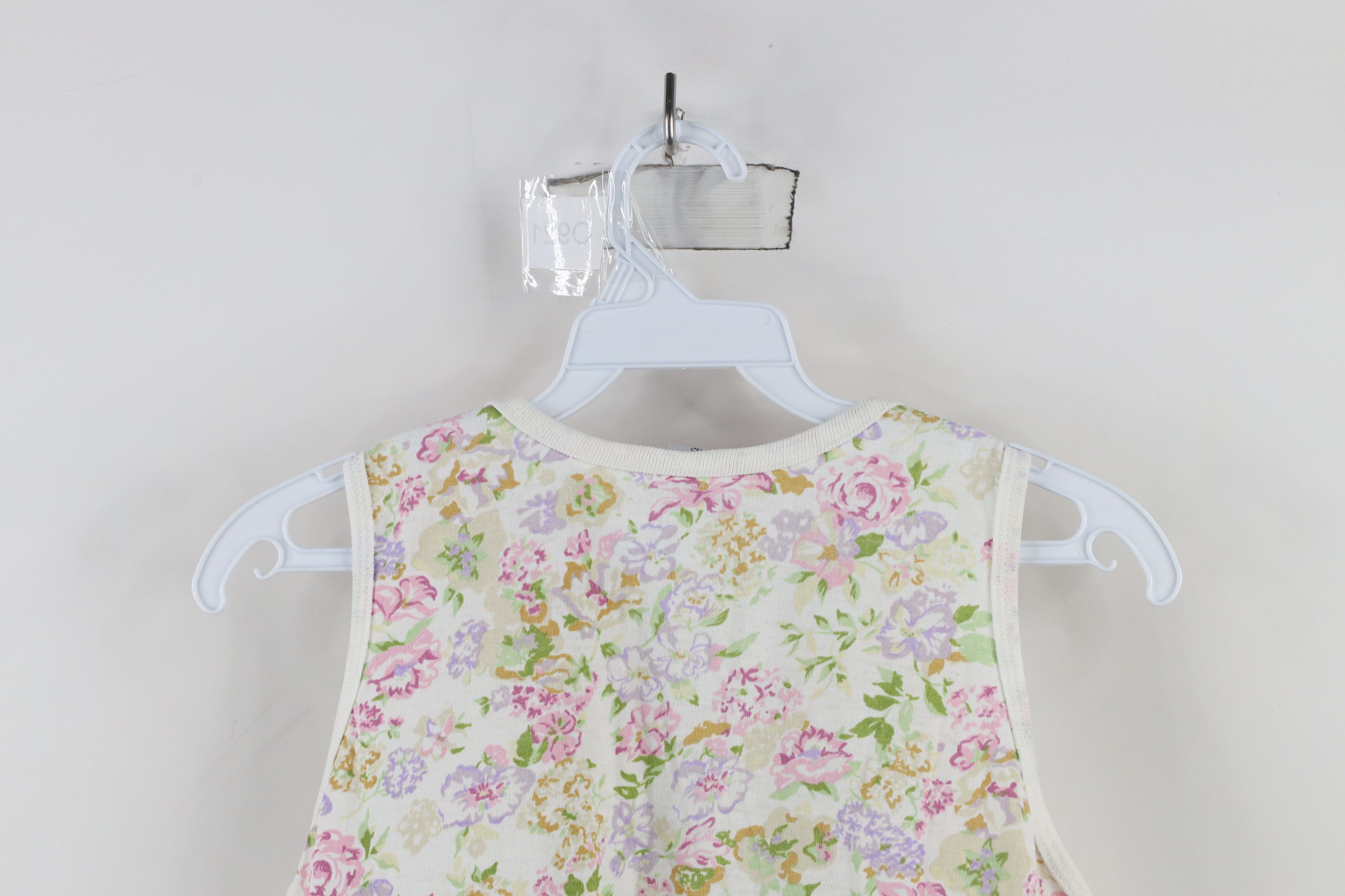 Vintage Vintage 90s Streetwear Floral Flower Tank Top T-Shirt USA Size L / US 10 / IT 46 - 11 Thumbnail