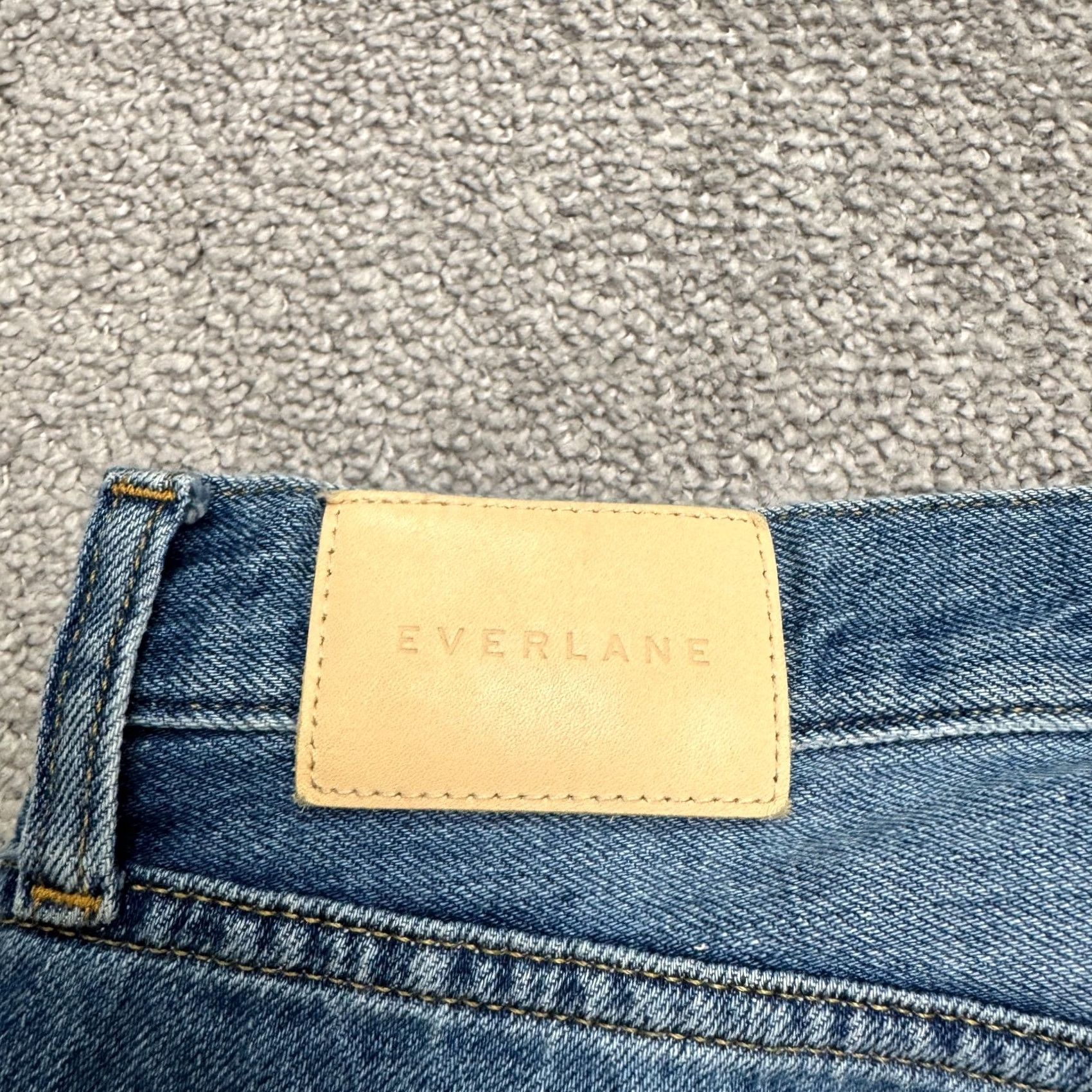 Everlane Everlane Jeans Women 33 Blue Medium Wash Relaxed Straight Denim Size 25" / US 0 / IT 36 - 3 Thumbnail