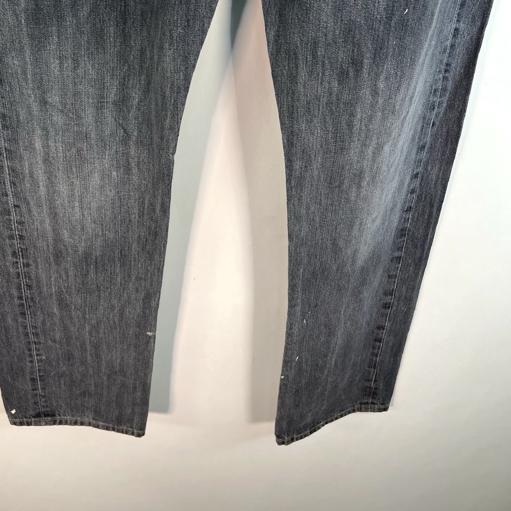 Levi's VINTAGE Levi's 501 Jeans Mens Size 36 X32 Distressed Straight Denim Black 90s Size US 36 / EU 52 - 4 Thumbnail