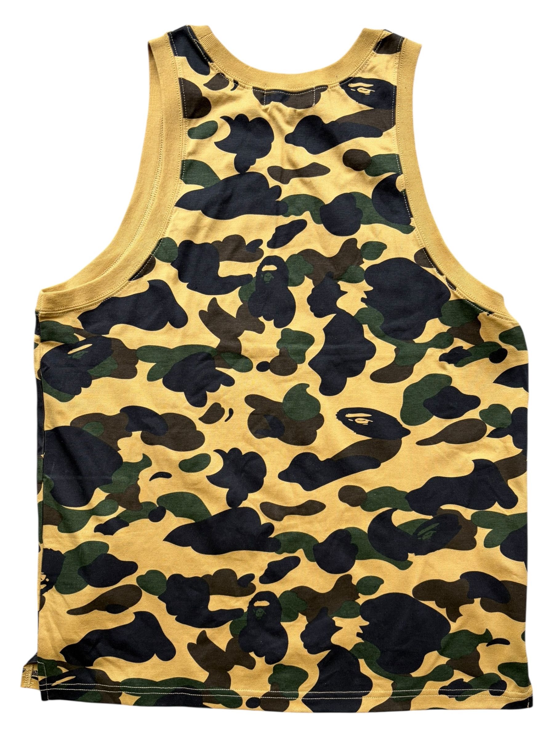 Bape Bape 1st Camo White College Logo Sleeveless Tank Top Size US M / EU 48-50 / 2 - 2 Thumbnail