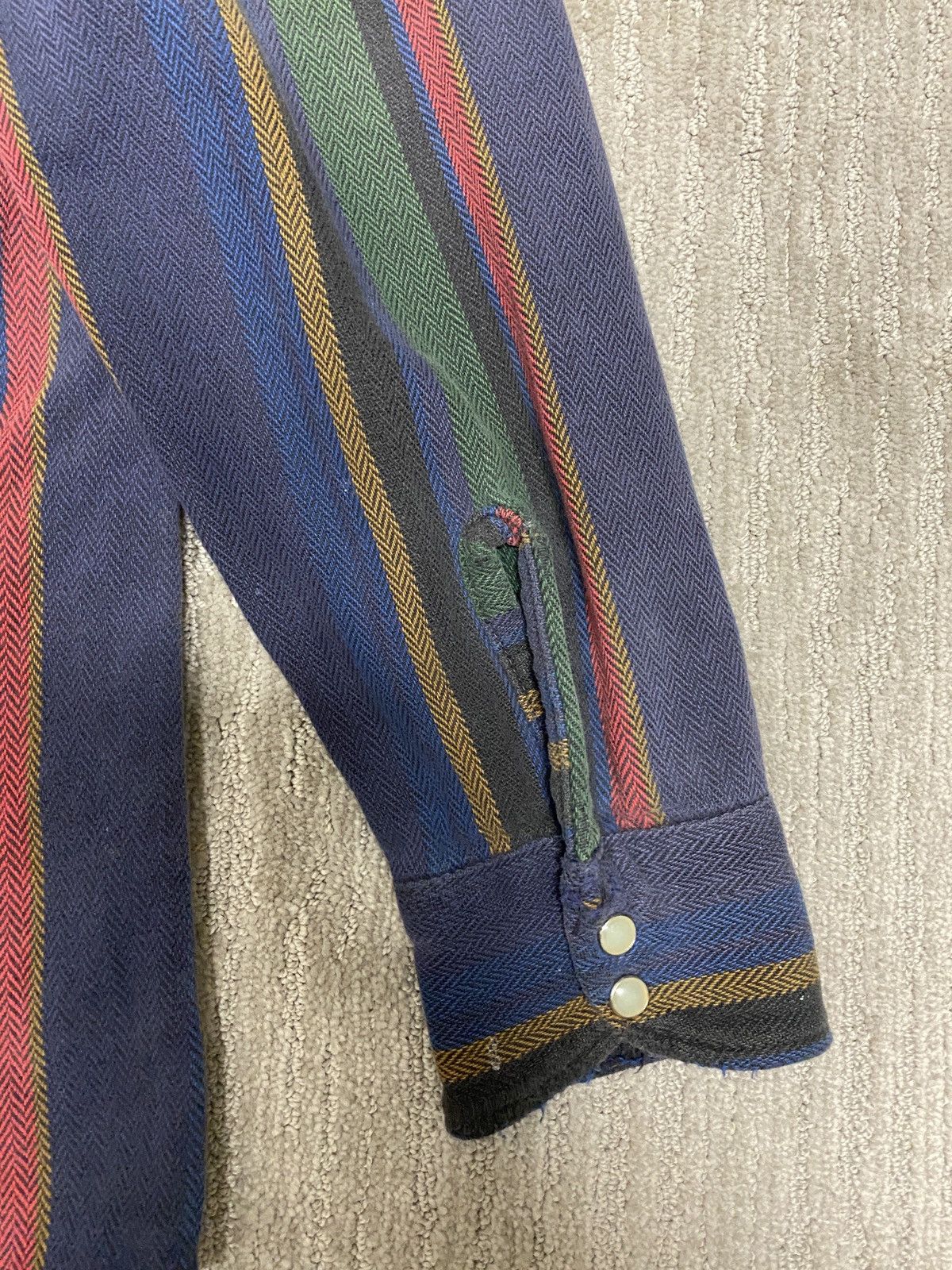 Vintage Vintage multi stripped button up Dakota flannel shirt Size US L / EU 52-54 / 3 - 7 Thumbnail