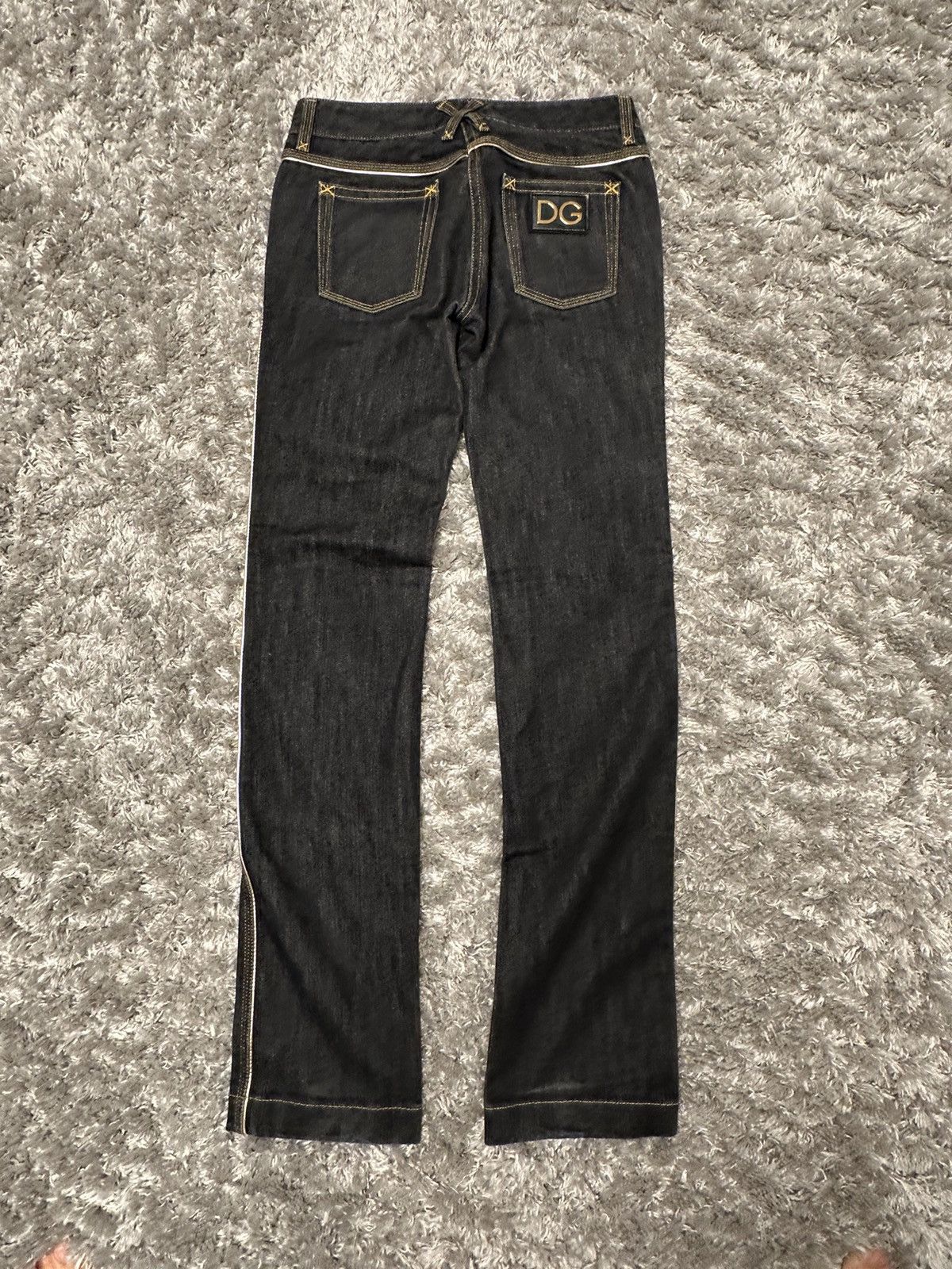 Dolce & Gabbana DG Denim brand new gold stripe Size 28" / US 6 / IT 42 - 6 Thumbnail