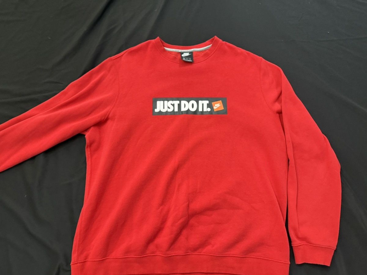 Nike Nike Just Do It box red sweatshirt size XXL Size US XXL / EU 58 / 5 - 1 Thumbnail