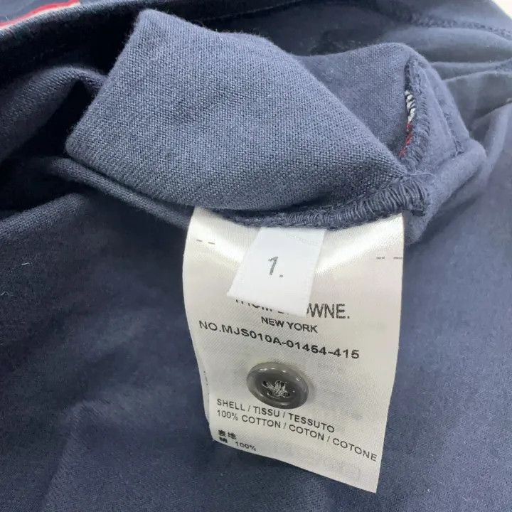 Other Thom Browne Navy Tricolour Accent Short Sleeve T-Shirt -250 Size US S / EU 44-46 / 1 - 1 Thumbnail