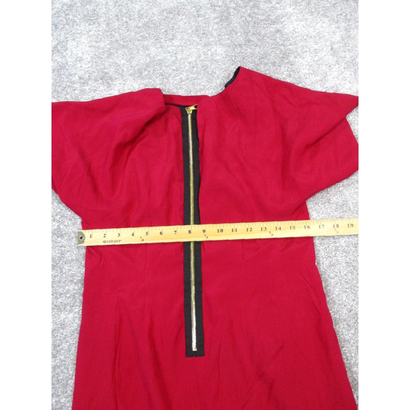 Rag & Bone rag & bone Dress Womens 8 Red Silk Blouson - Vintage? No Size M / US 6-8 / IT 42-44 - 5 Thumbnail