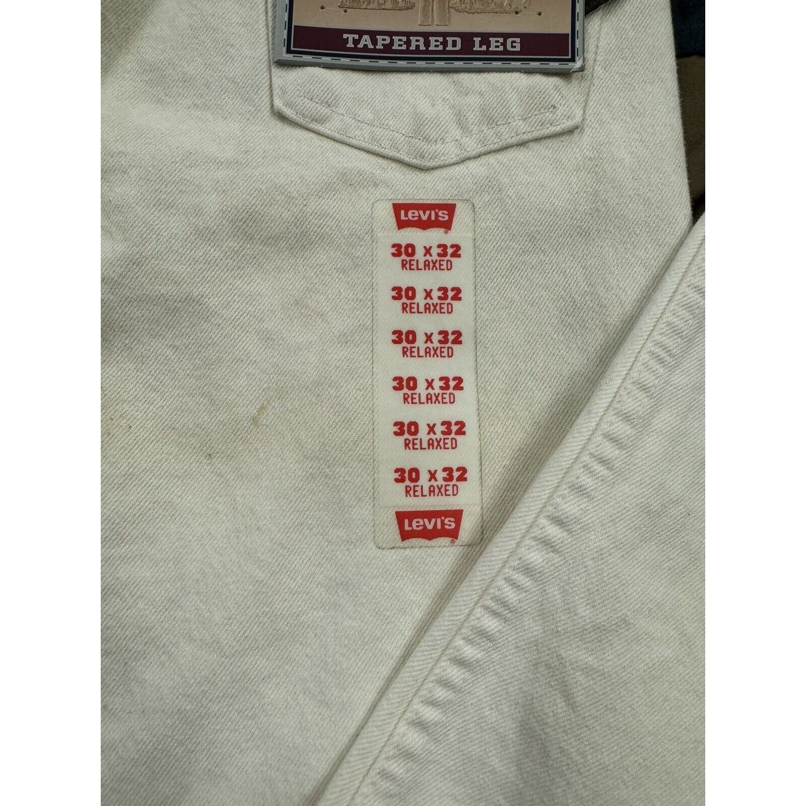 Levi's VTG Deadstock 90s White Levi's 550 Leg Jeans W30 X L32 Size US 30 / EU 46 - 5 Thumbnail