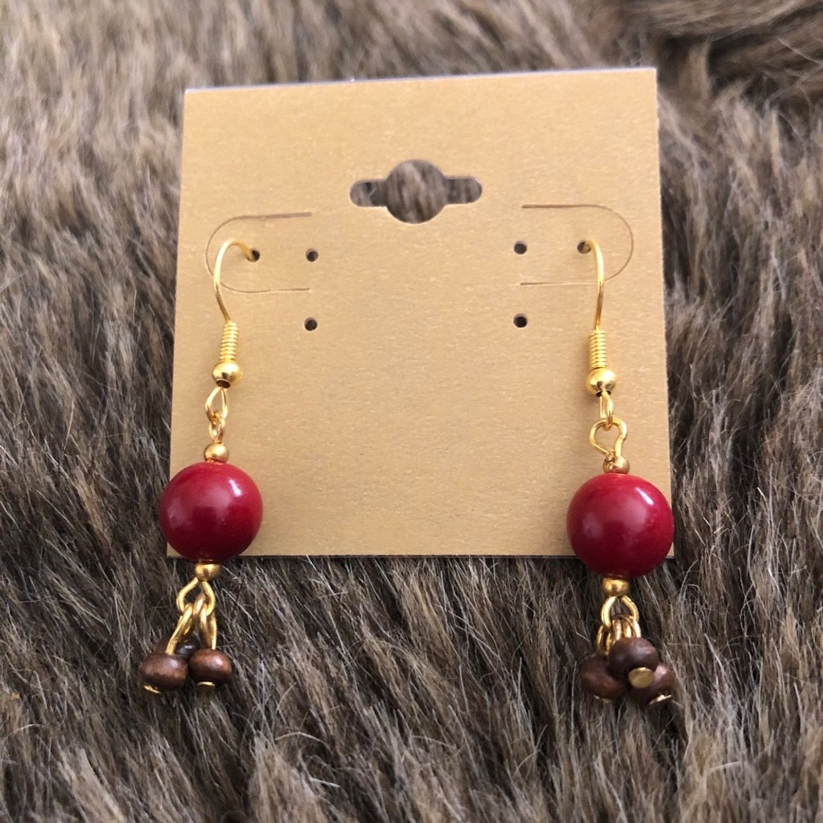 Jewelry Boho fall tones bead dangle earrings Size ONE SIZE - 2 Thumbnail
