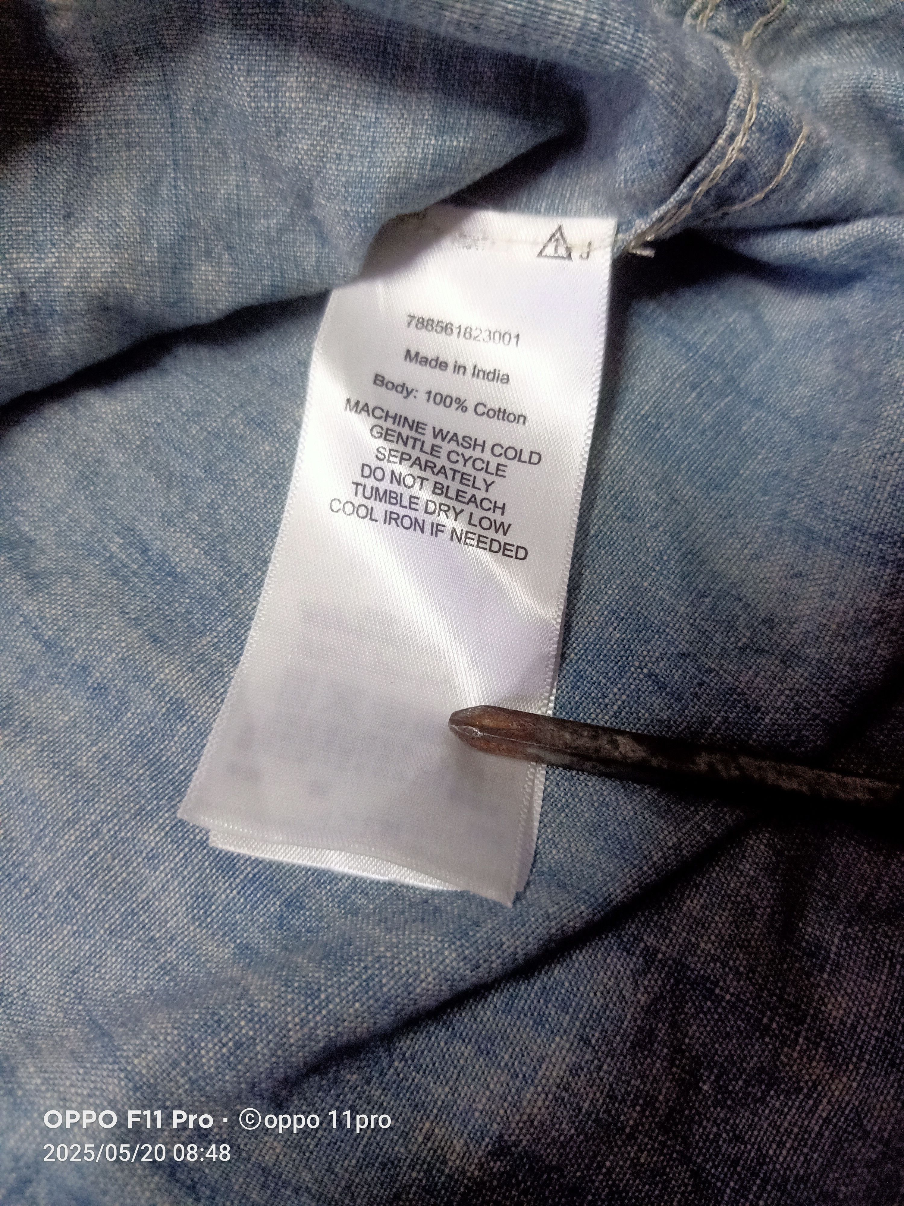 Denim & Supply Ralph Lauren × Polo Ralph Lauren × Vintage Polo Ralph Lauren Chambray Cotton Poket Size US S / EU 44-46 / 1 - 7 Thumbnail