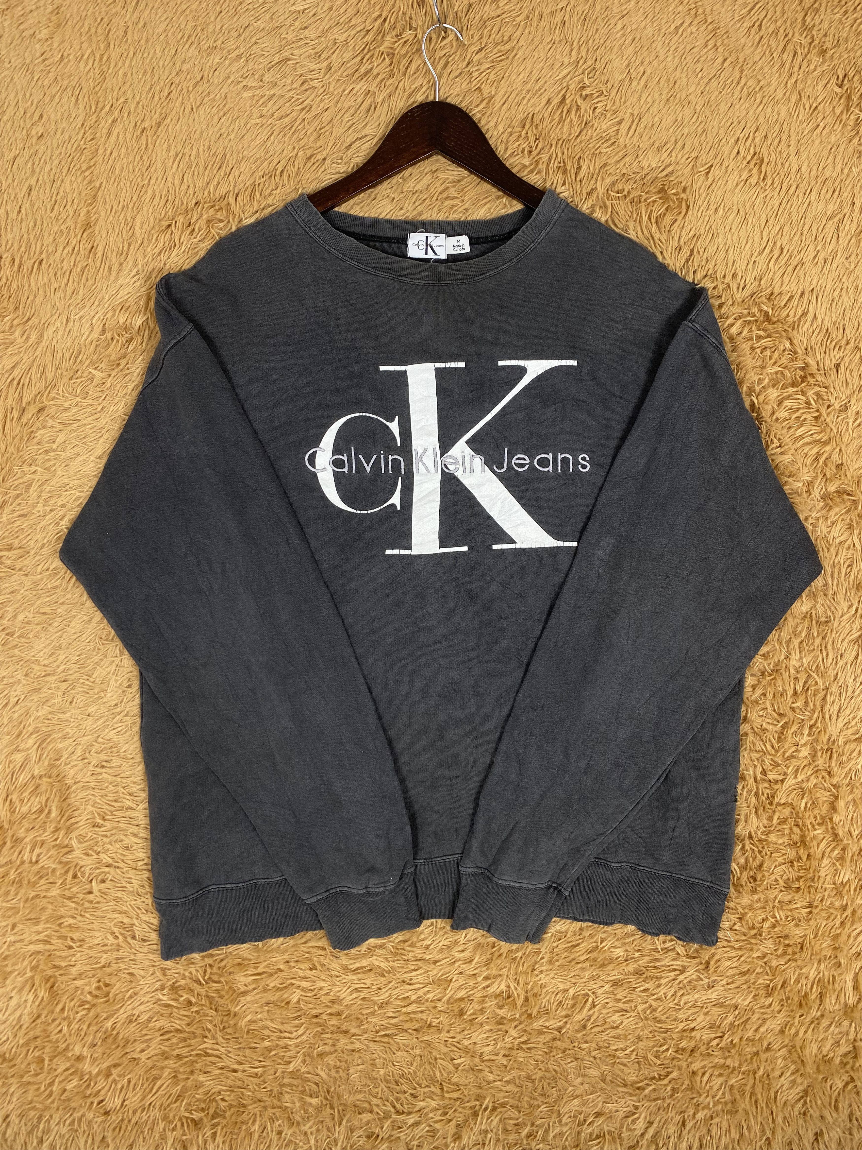 Calvin Klein Vintage Calvin Klein Big Logo Sweatshirts PS0112 Size US M / EU 48-50 / 2 - 3 Thumbnail