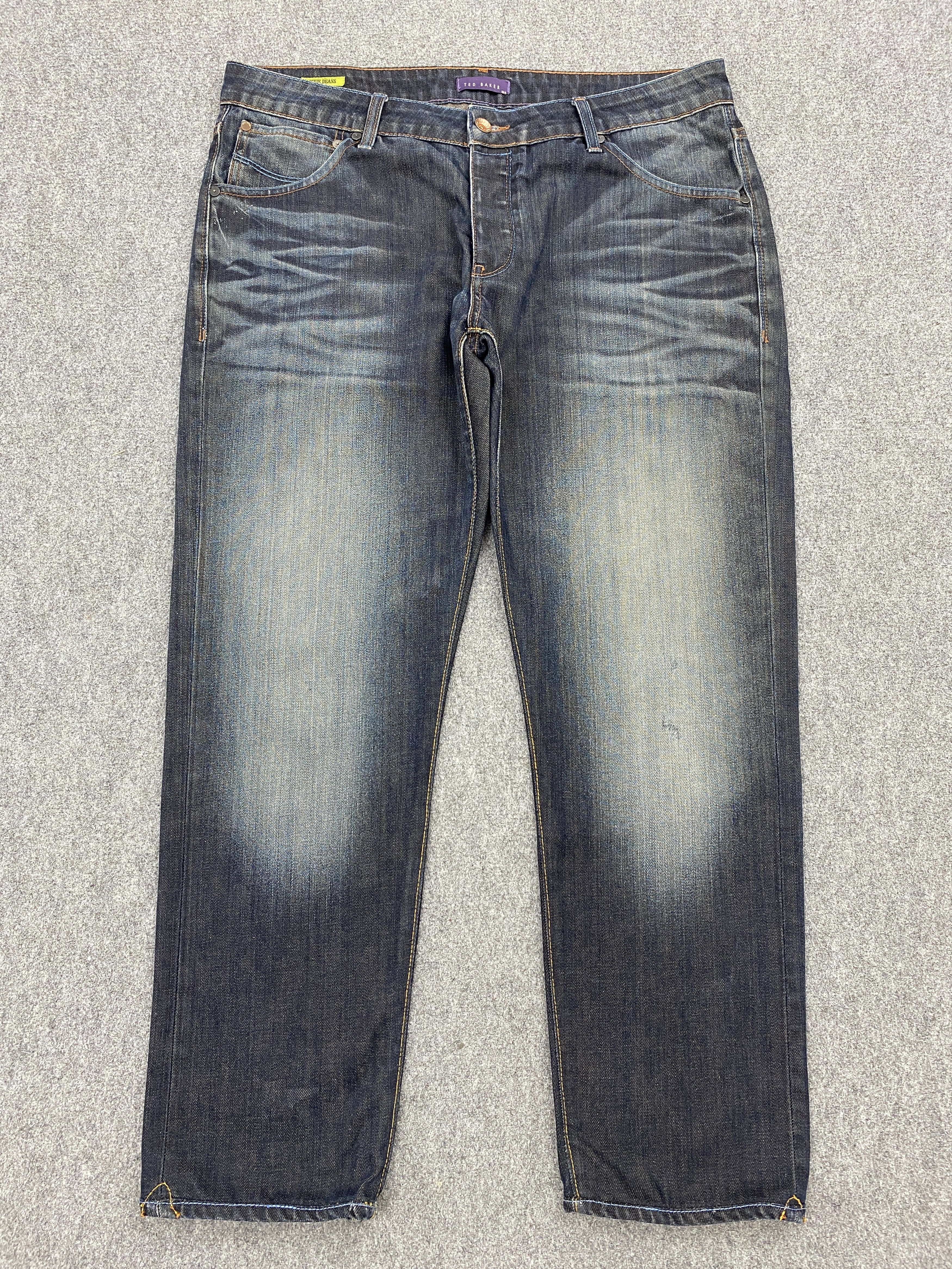 Ted Baker Vintage Ted Baker Faded Blue Jeans S0029 Size US 35 - 1 Thumbnail