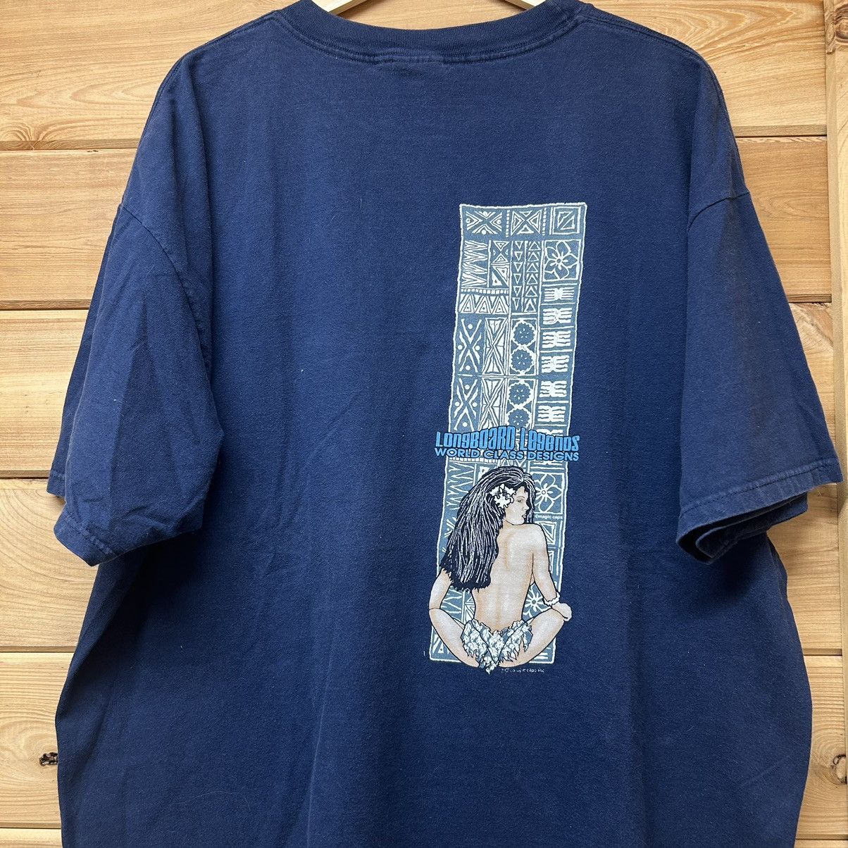 Vintage Vintage 90s Surfer Longboard Legends Hawaii Faded T Shirt Size US XXL / EU 58 / 5 - 1 Thumbnail