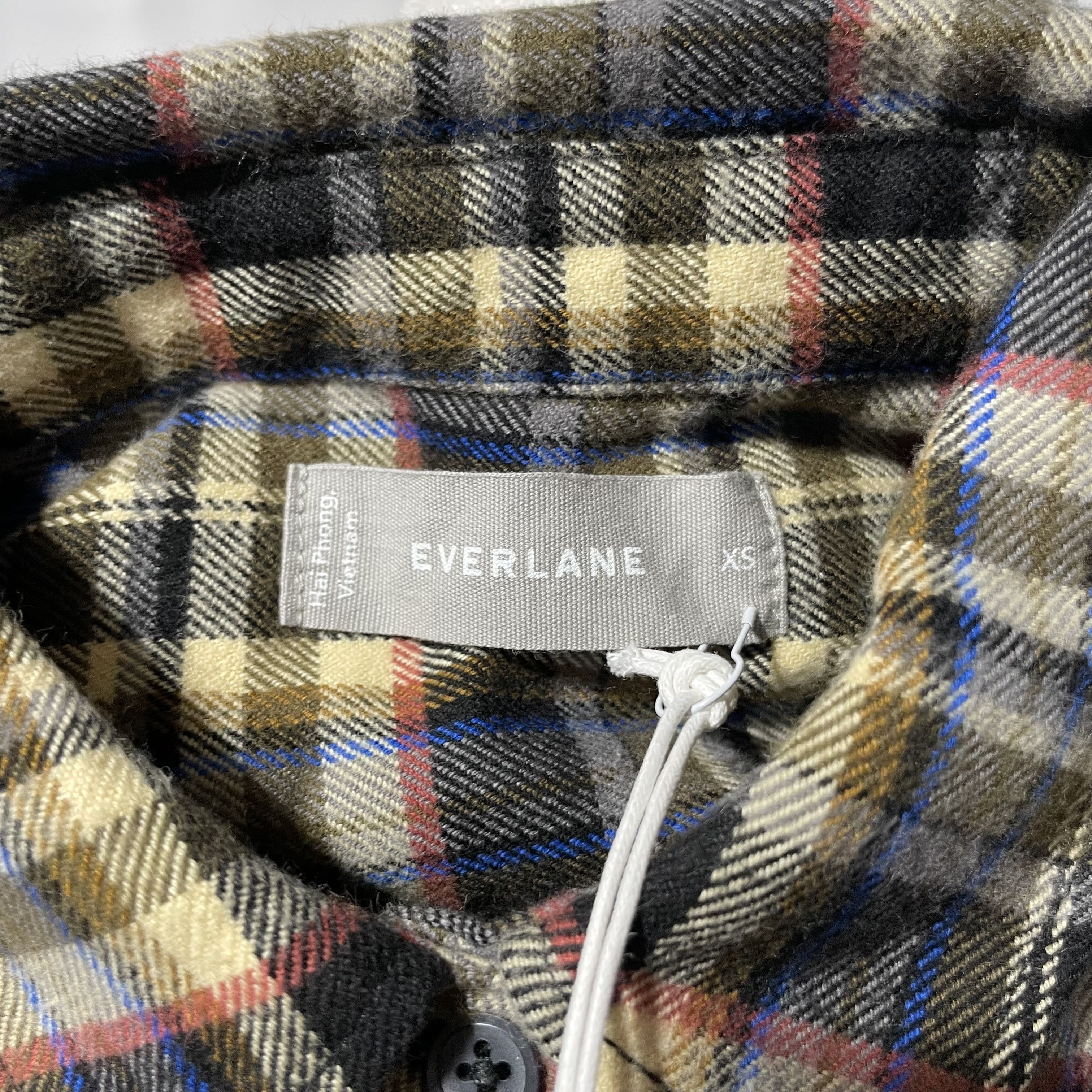 Everlane New Everlane The Boxy Flannel Long Sleeve Button Down Shirt Size XS / US 0-2 / IT 36-38 - 10 Thumbnail