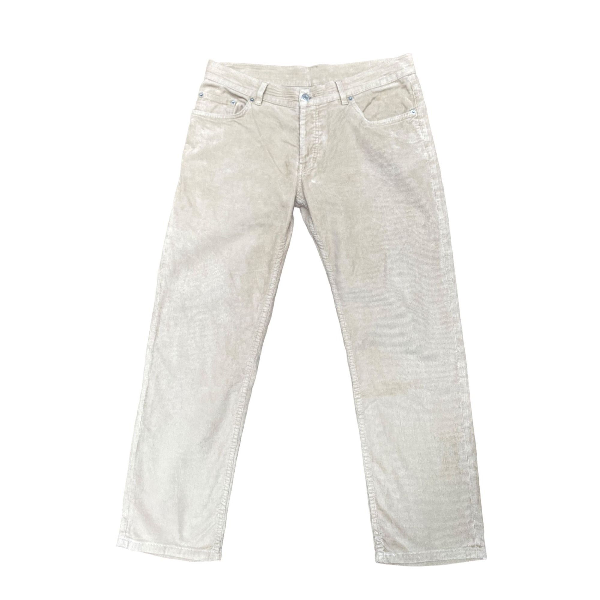 image of Helmut Lang Vintage Beige Corduroy Pants, Men's (Size 33)