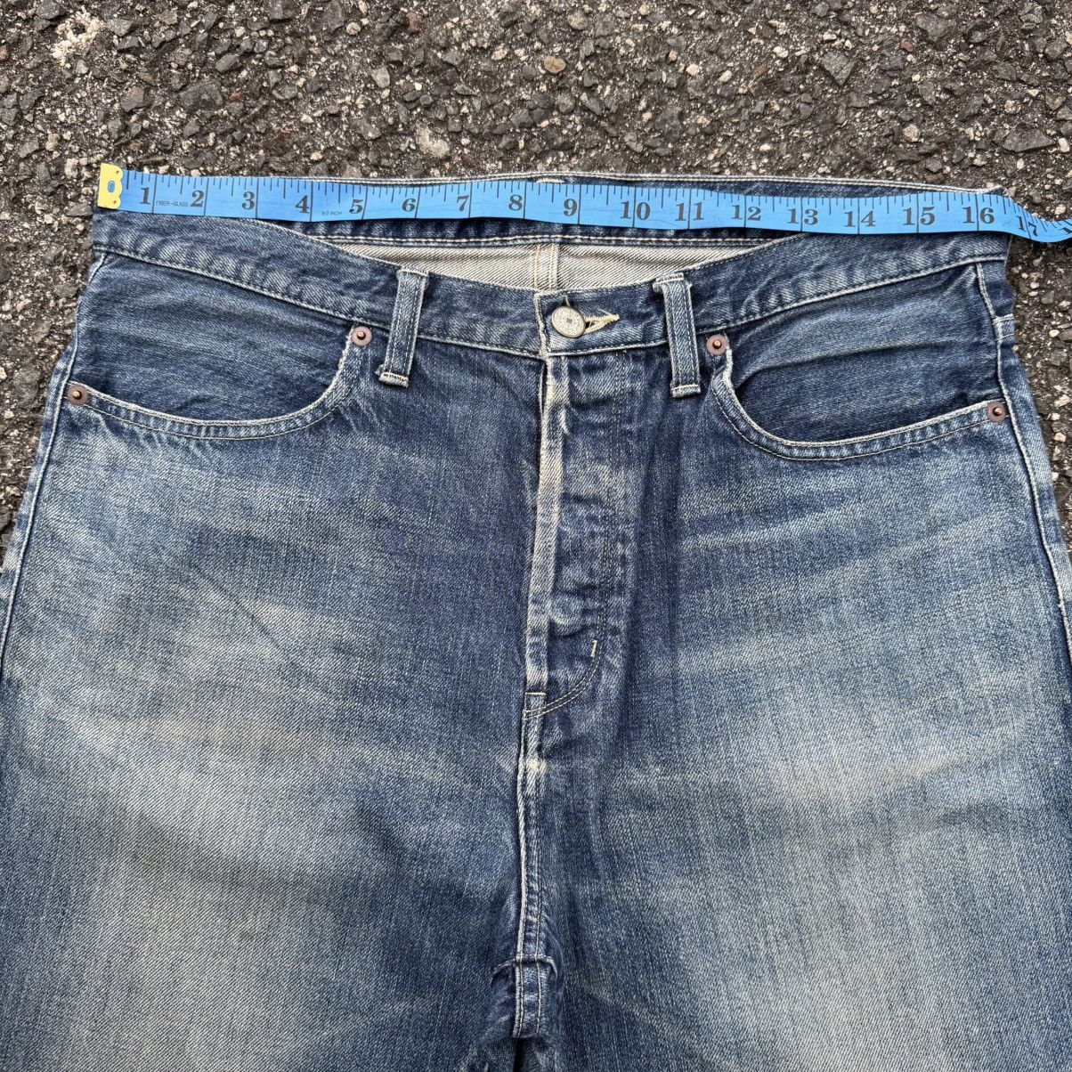 Japanese Brand VINTAGE YUNAHICA BUTTON FLY DENIM RIPPEP JEANS PANT Size US 33 - 6 Thumbnail
