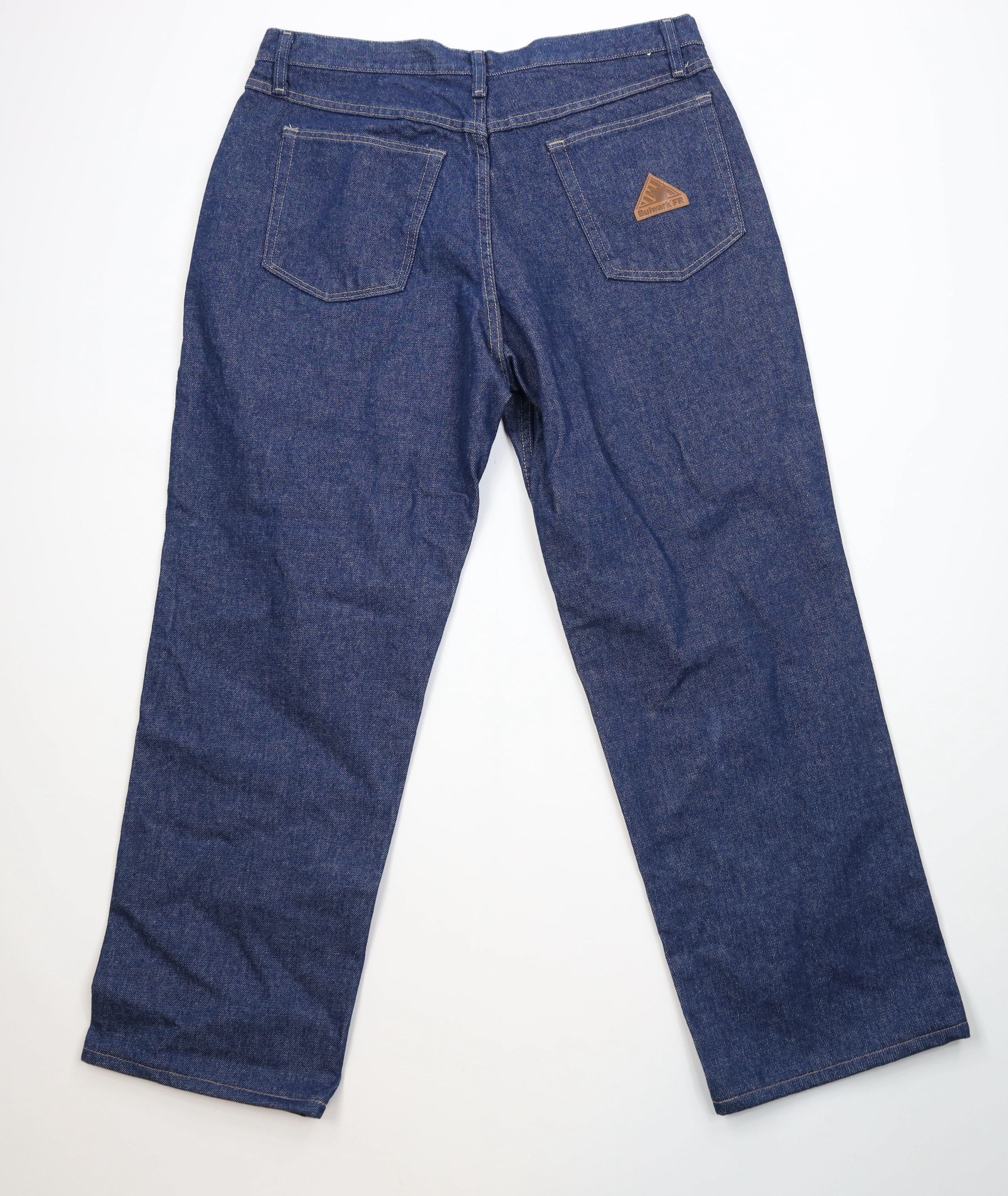 Vintage Bulwark FR Fire Flame Resistant Wide Leg Denim Jeans Size US 38 / EU 54 - 10 Thumbnail