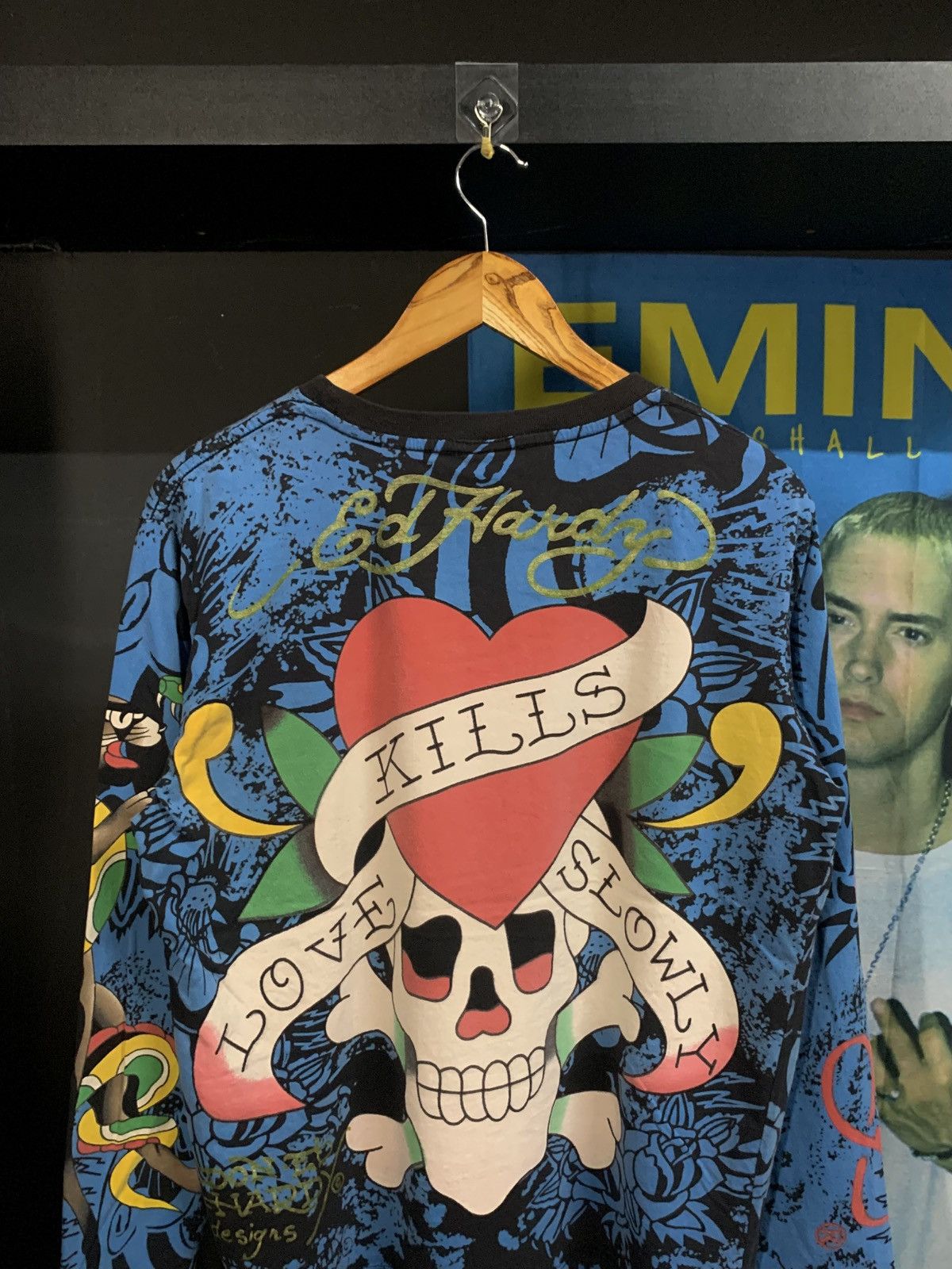Ed Hardy RARE VINTAGE ED HARDY AOP GRAPHIC TSHIRT Size US L / EU 52-54 / 3 - 10 Thumbnail