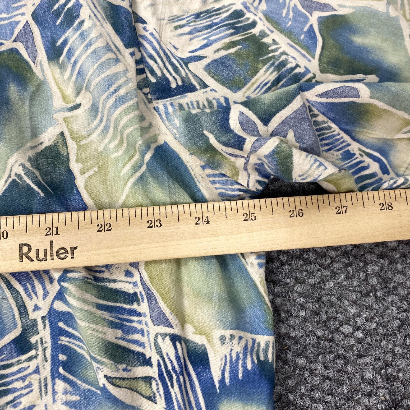 Tori Richard Tori Richard Shirt XL Blue Leaf Print Hawaiian Button-Up Short Sleeve Cotton Aloha Beach Mens Size US XL / EU 56 / 4 - 7 Thumbnail