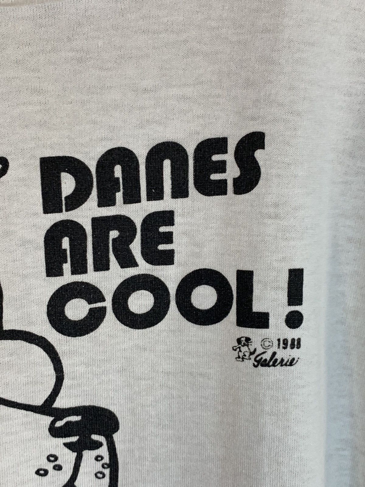Vintage *RARE* Vintage 80’s Great Danes Are Cool Single Stitch Shirt Size US L / EU 52-54 / 3 - 3 Thumbnail