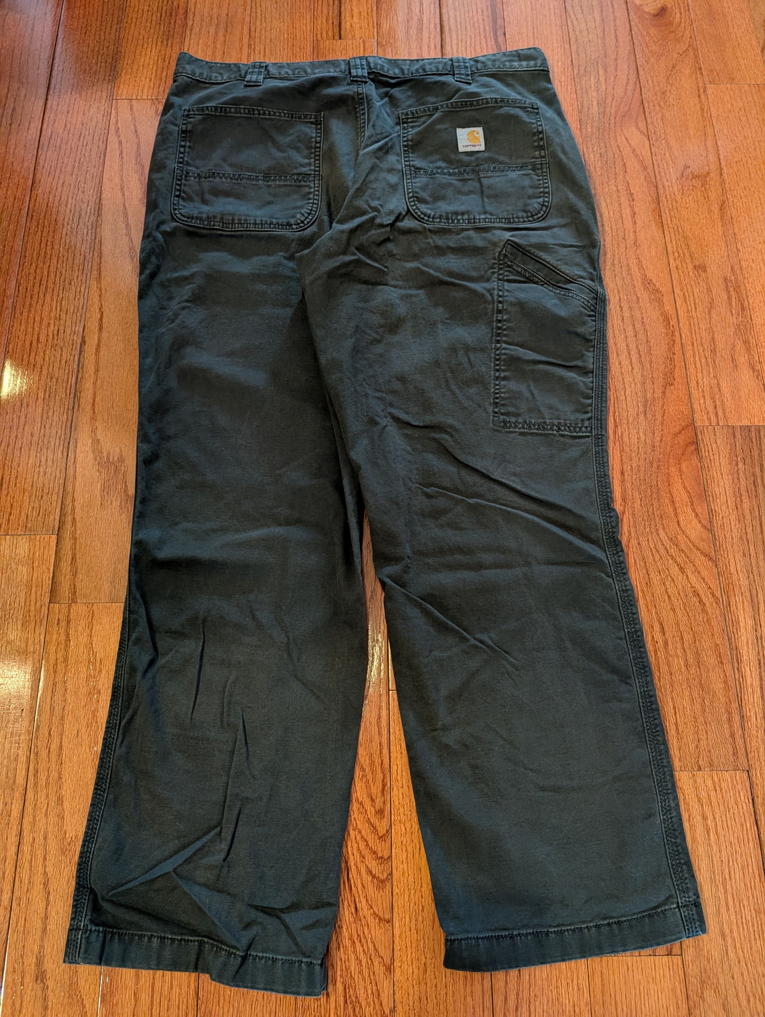 Carhartt Vtg Carhartt Relaxed Fit Work Pants Black Canvas 38x30 Size US 38 / EU 54 - 1 Thumbnail