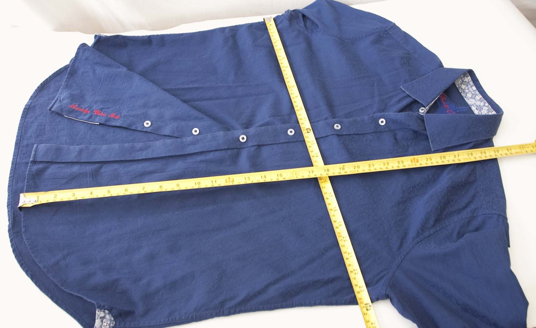 Robert Graham Robert Graham Shirt Size L Abstract Graphic Blue Size US L / EU 52-54 / 3 - 5 Thumbnail