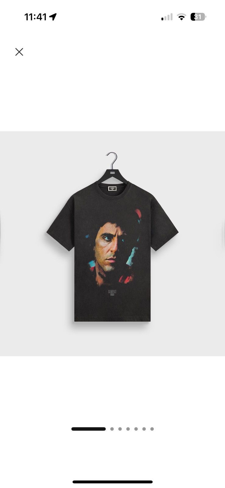 Kith Kith Scarface Tony Portrait Vintage Tee | Grailed