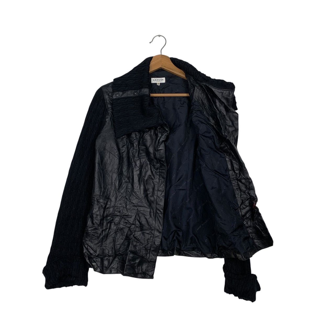 Japanese Brand Lanvin Leather Jacket Size S / US 4 / IT 40 - 9 Thumbnail