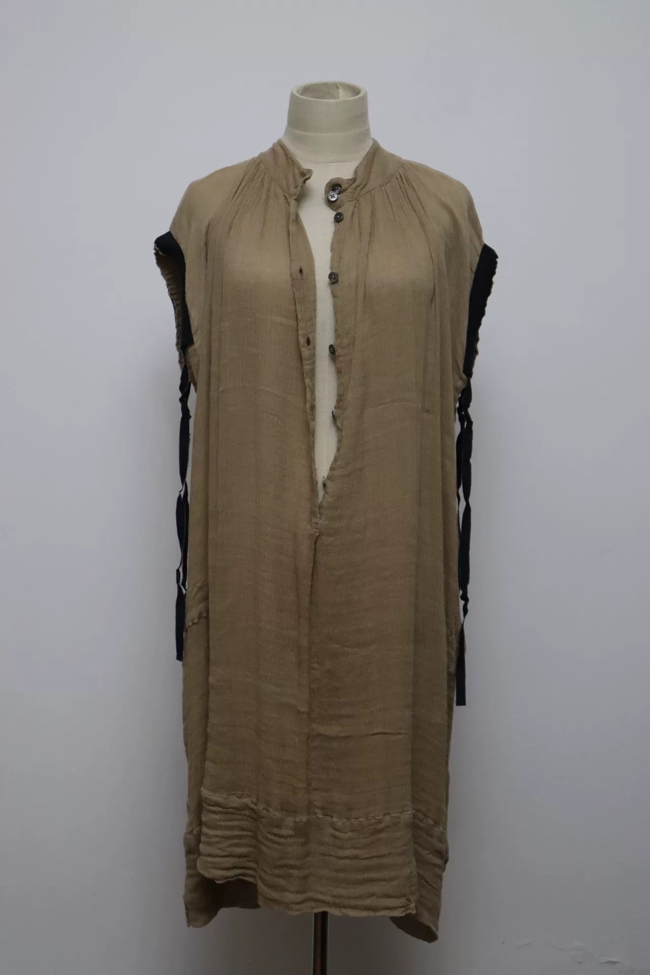 Ann Demeulemeester Ann Demeulemeester Bamboo Cotton Sleeveless Dress Size S / US 4 / IT 40 - 1 Thumbnail