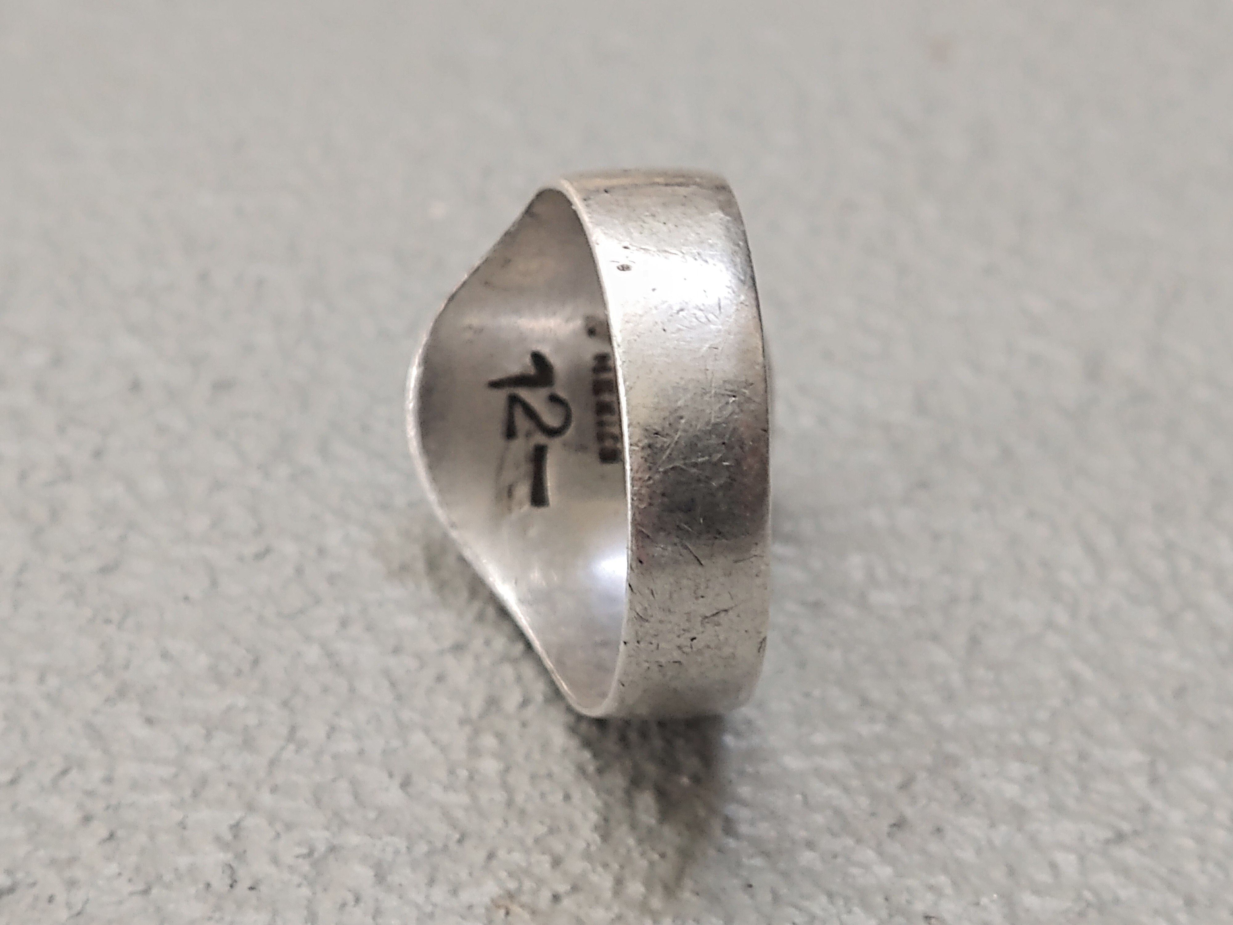Other Vintage Sterling Silver Ring 12.25 Faux Turquoise Howlite Size ONE SIZE - 9 Thumbnail