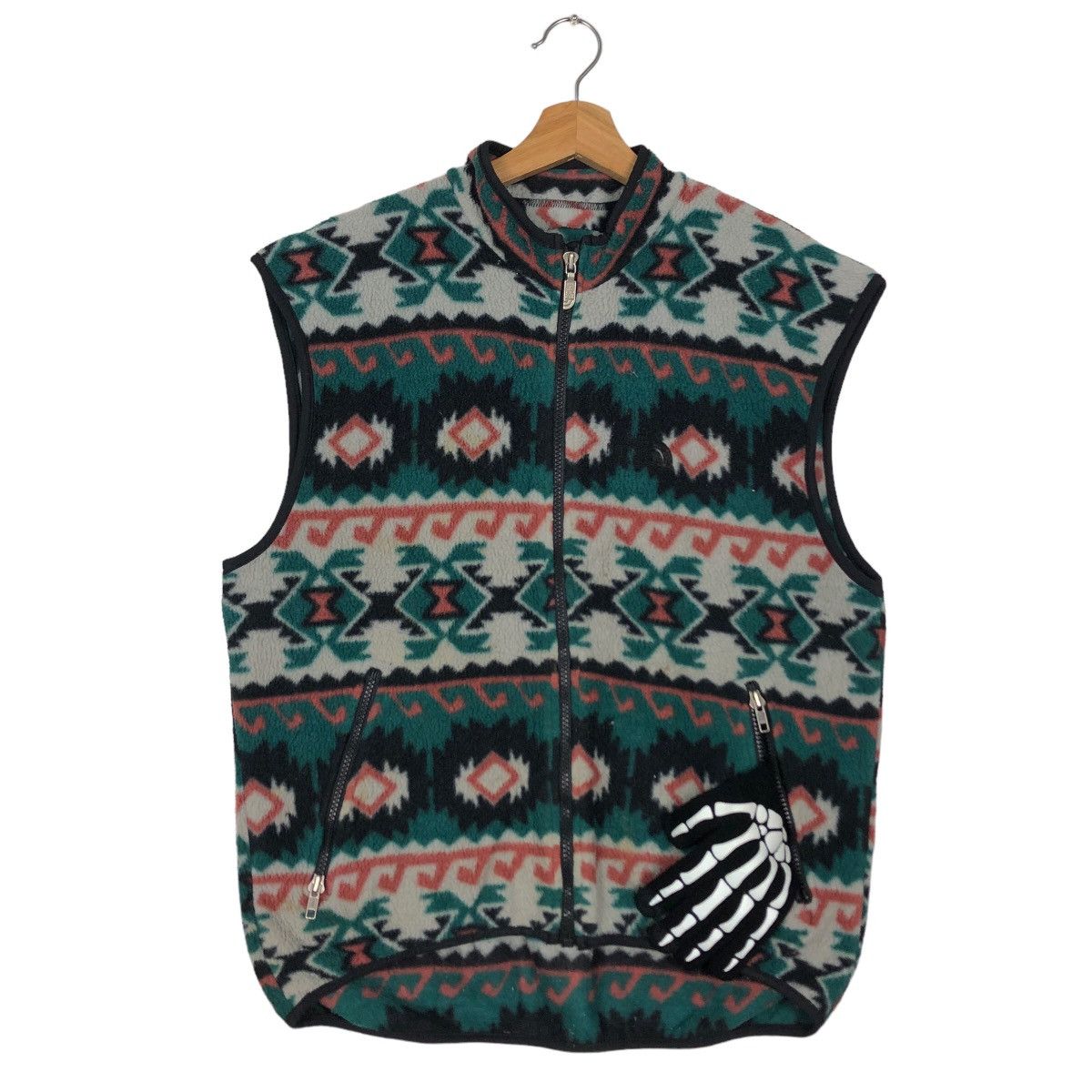 The North Face 🔥90’s Vintage The North Face Fleece Vest Made in USA Aztec Size US M / EU 48-50 / 2 - 2 Thumbnail