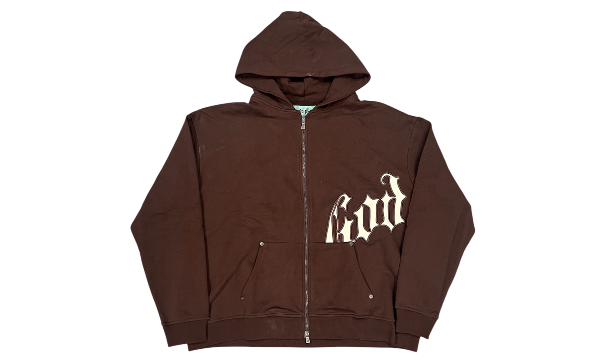 Godspeed OG Logo V2 Hoodie Brown/White Size US S / EU 44-46 / 1 - 1 Thumbnail