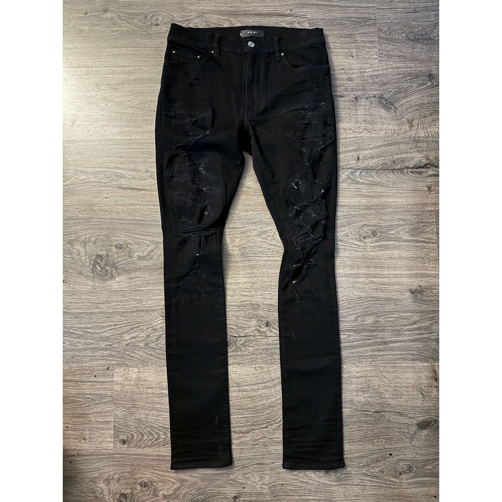 Amiri Amiri Denim Jeans Black | SUPER CLEAN | 100% AUTHENTIC! Size US 31 - 1 Thumbnail
