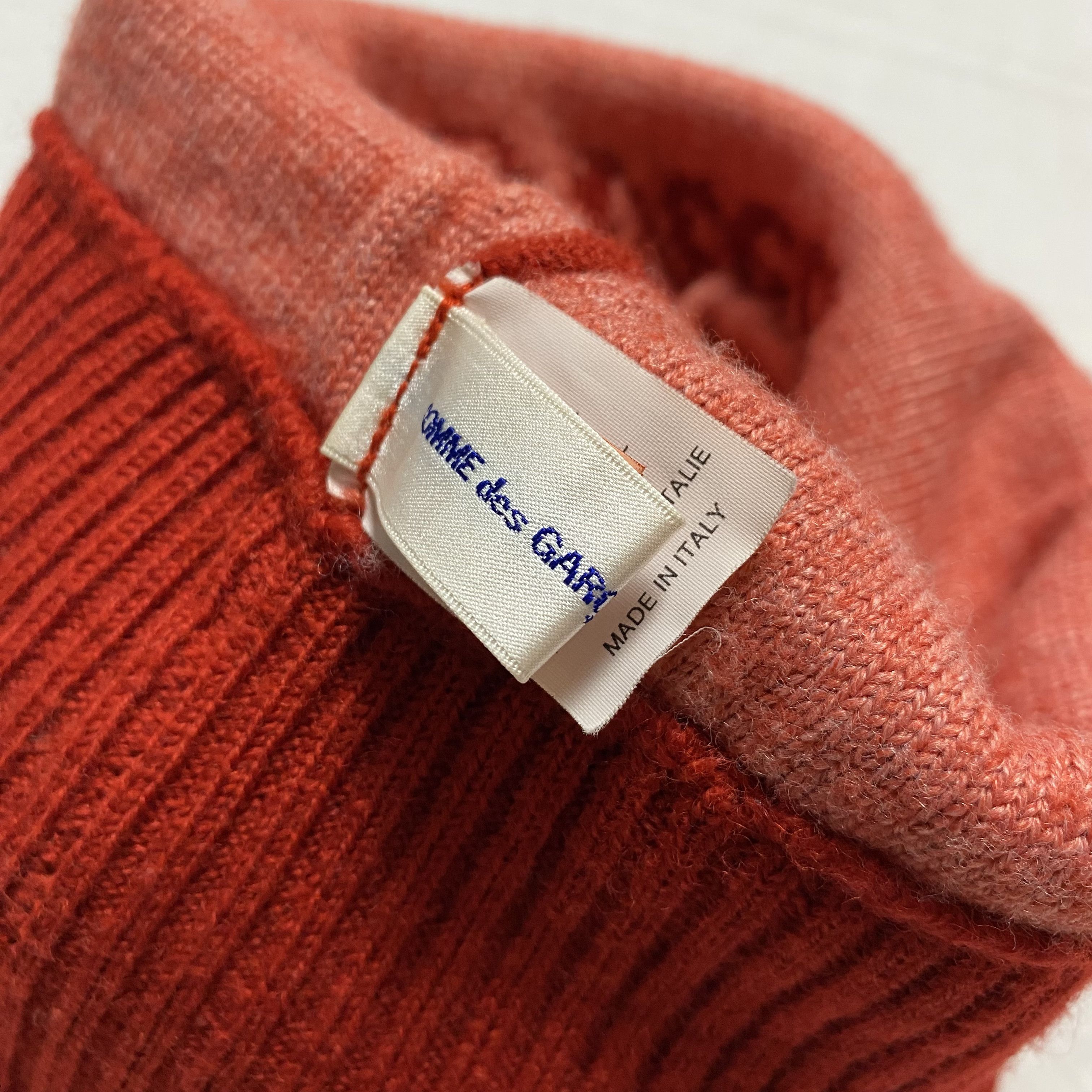 Comme des Garcons × Comme des Garcons Homme Plus × Comme des Garcons SHIRT Comme des Garçons Shirt Red Knit Cap Size ONE SIZE - 5 Thumbnail