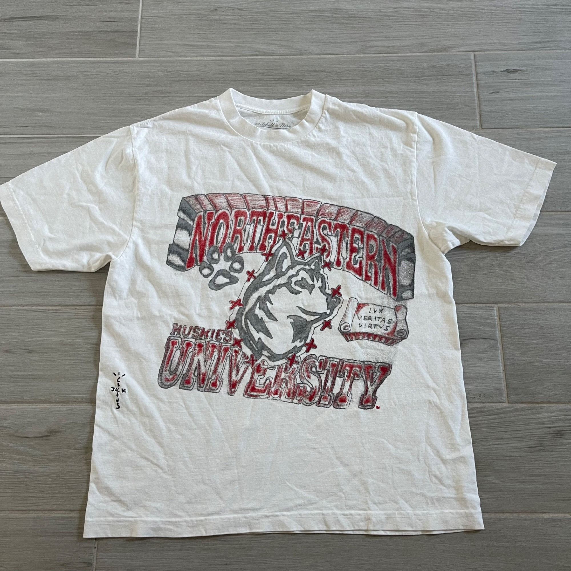 Mitchell & Ness × Travis Scott CACTUS JACK TRAVIS SCOTT x MITCHELL & NESS HUSKIES TEE L Size US L / EU 52-54 / 3 - 1 Thumbnail