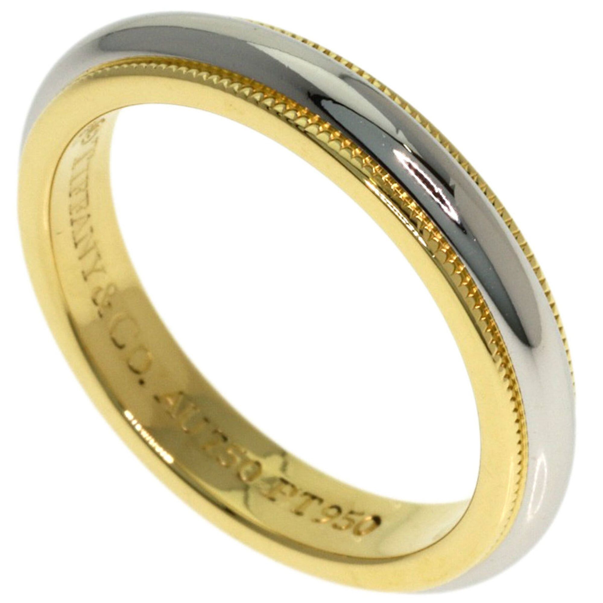 Tiffany & Co. Tiffany & Co. Milgrain Ring, 18K Yellow Gold/PT950, Women's. Size ONE SIZE - 1 Thumbnail