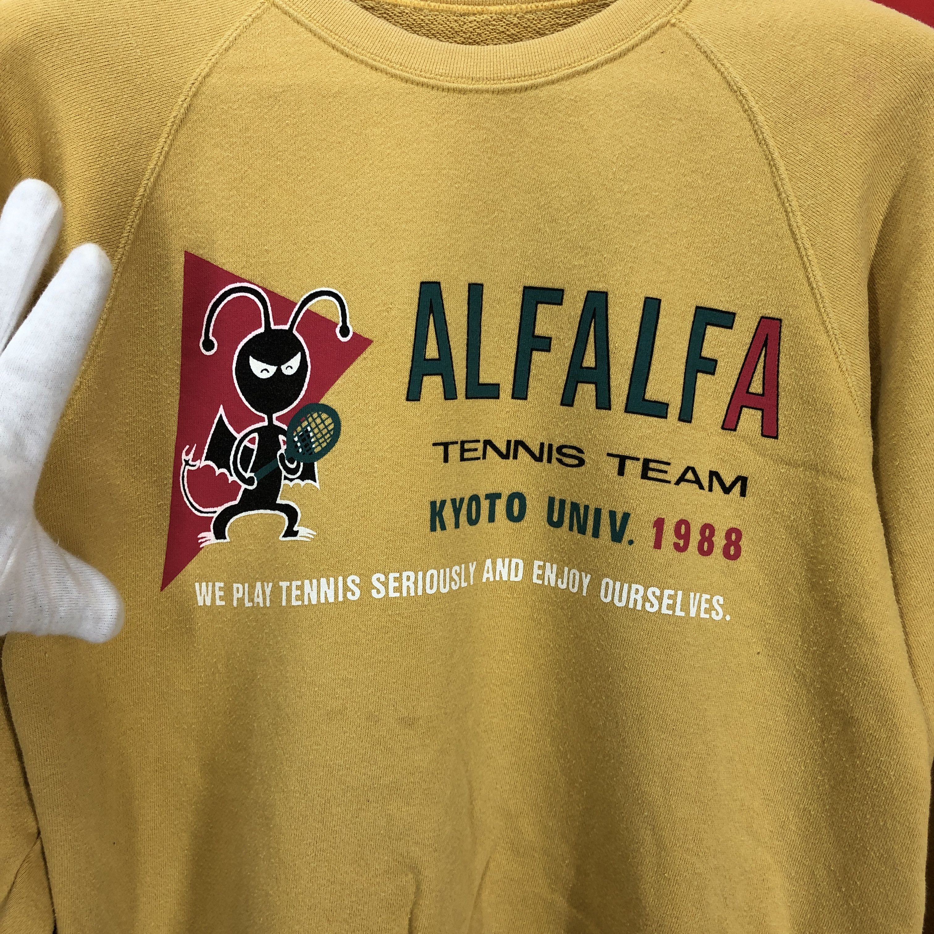 Vintage 1988 Vintage ALFALFA TENNIS TEAM Sweatshirt #1569/01 Size US S / EU 44-46 / 1 - 2 Thumbnail
