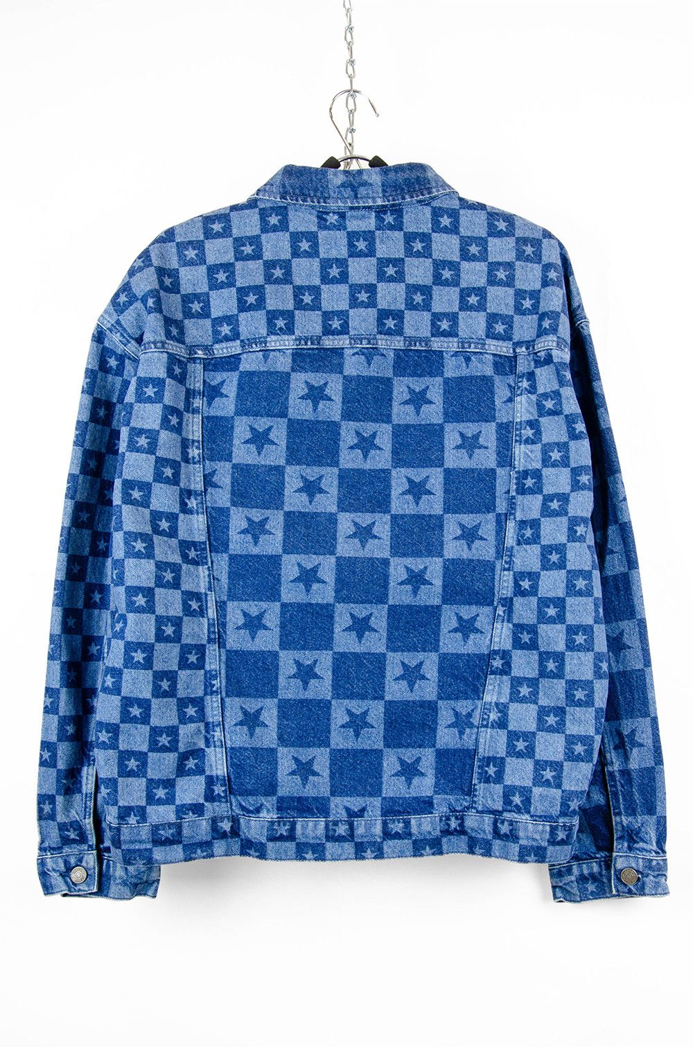 Jaded London Jaded London Star Check Denim Workwear Jacket – Size XL Size US XL / EU 56 / 4 - 2 Thumbnail