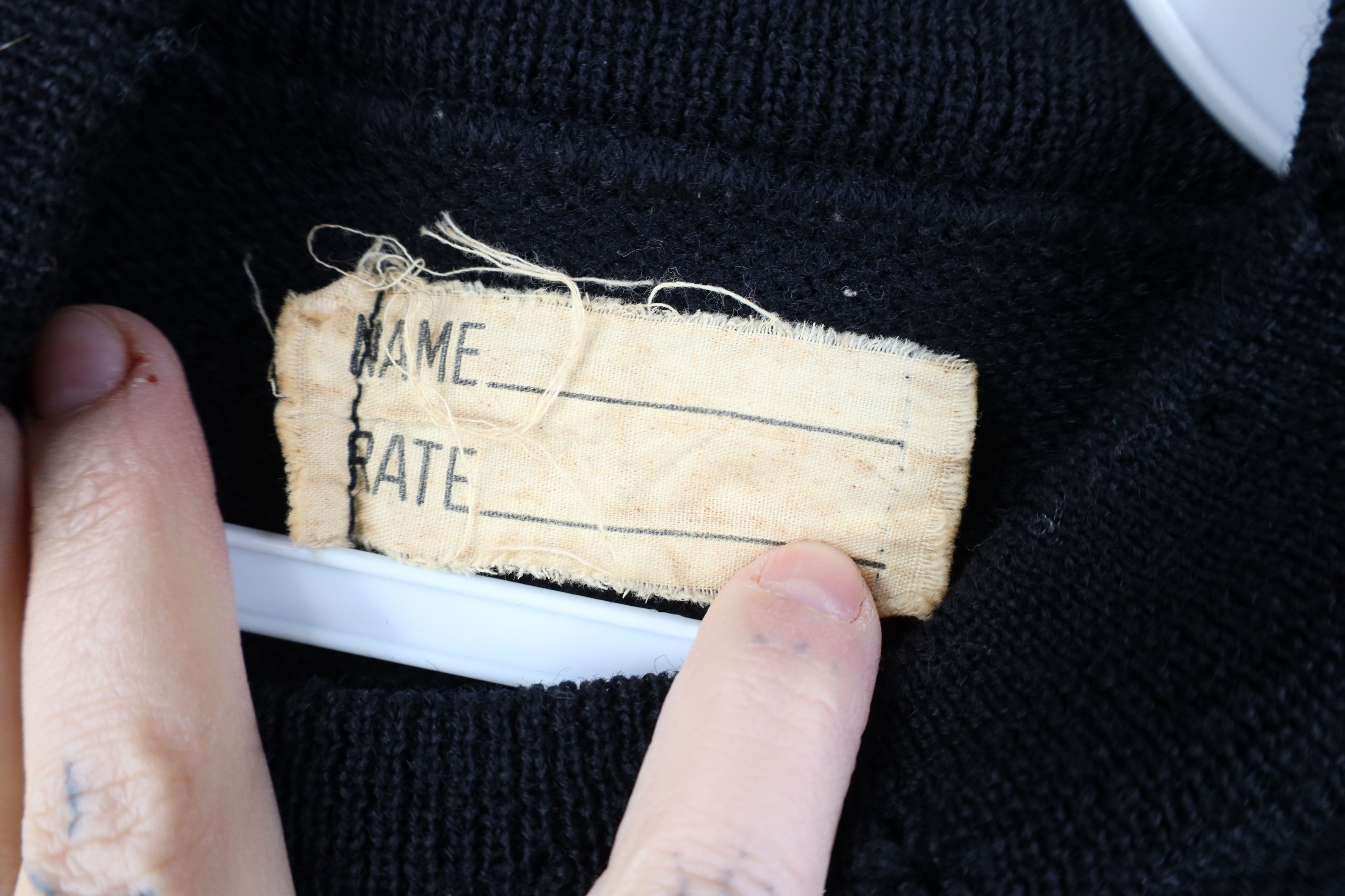 Vintage Vintage 40s US Navy Wool Knit Mock Neck Sweater Blue USA Size US S / EU 44-46 / 1 - 8 Thumbnail
