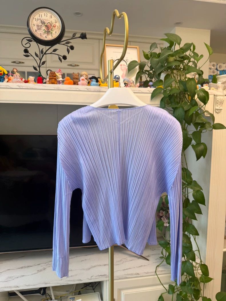Issey Miyake Issey Miyake size:3 Purple pleated cardigan Size XS / US 0-2 / IT 36-38 - 6 Thumbnail
