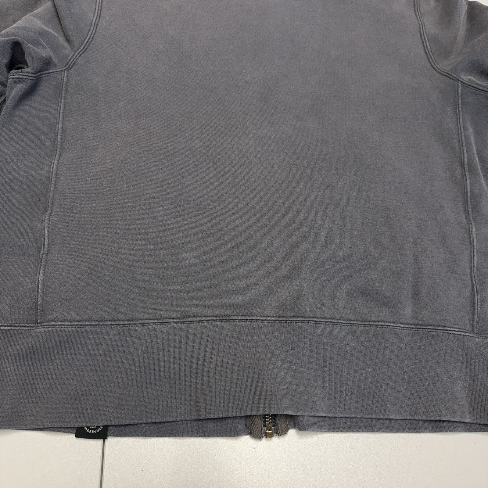 American Giant American Giant Sweatshirt Mens Large Gray Full Zip Mock Neck Size US L / EU 52-54 / 3 - 12 Thumbnail