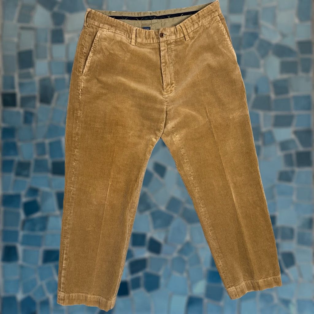Polo Ralph Lauren VINTAGE Polo Ralph Lauren Preston Pant Pants Brown Mens 36x28 Corduroy Chino Trouser 90s Casual Workwear Size US M / EU 48-50 / 2 - 1 Thumbnail