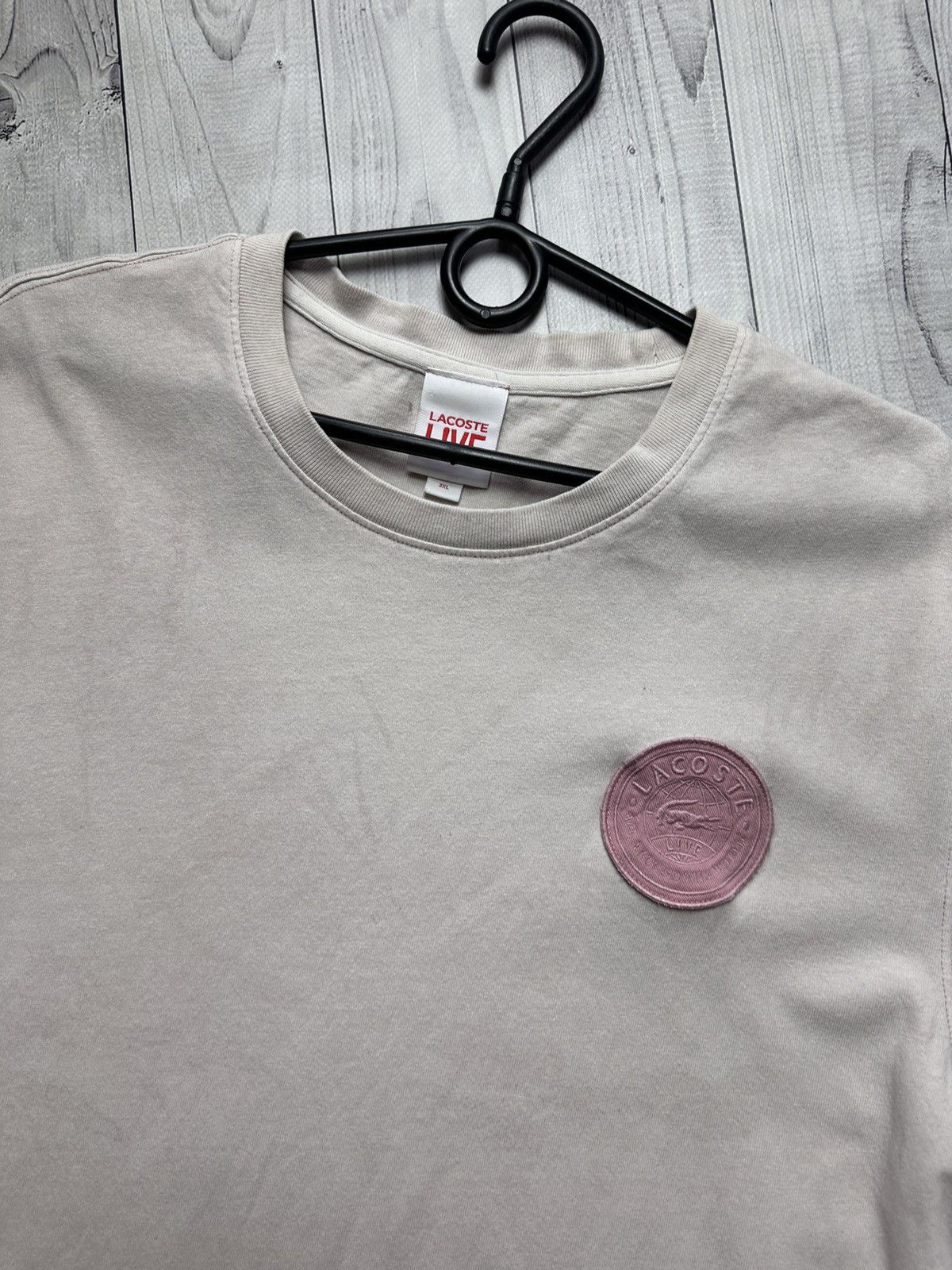 Lacoste × Vintage Lacoste tee pink rare size XXL logo Size US XL / EU 56 / 4 - 2 Thumbnail