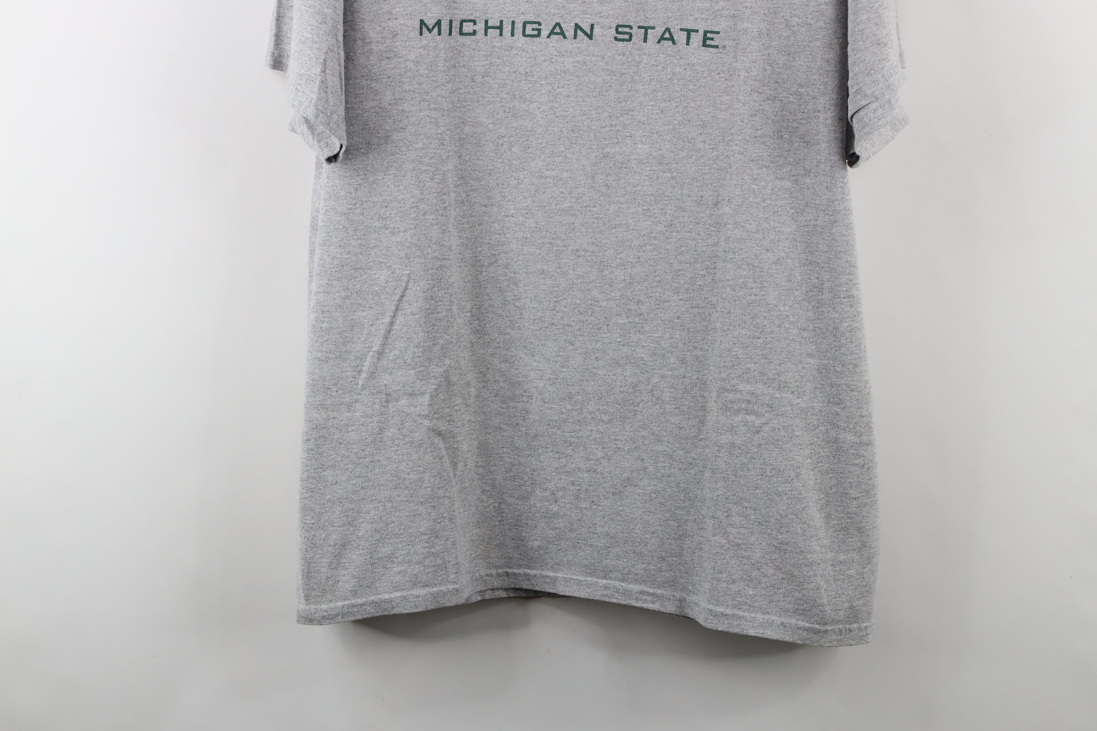 Vintage Vintage 90s Y2K Spell Michigan State University T-Shirt Gray Size US XL / EU 56 / 4 - 3 Thumbnail