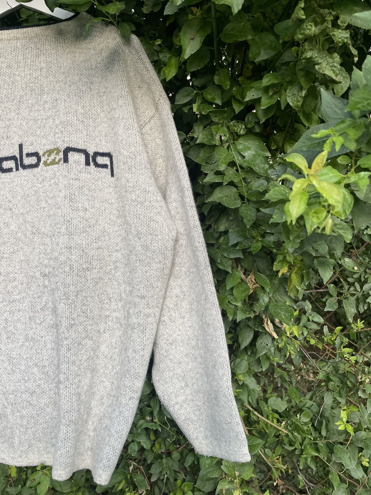 Billabong × Quiksilver × Vintage Vintage Billabong Sweatshirt 90s Wool Big Logo Surf Y2K Size US L / EU 52-54 / 3 - 6 Thumbnail