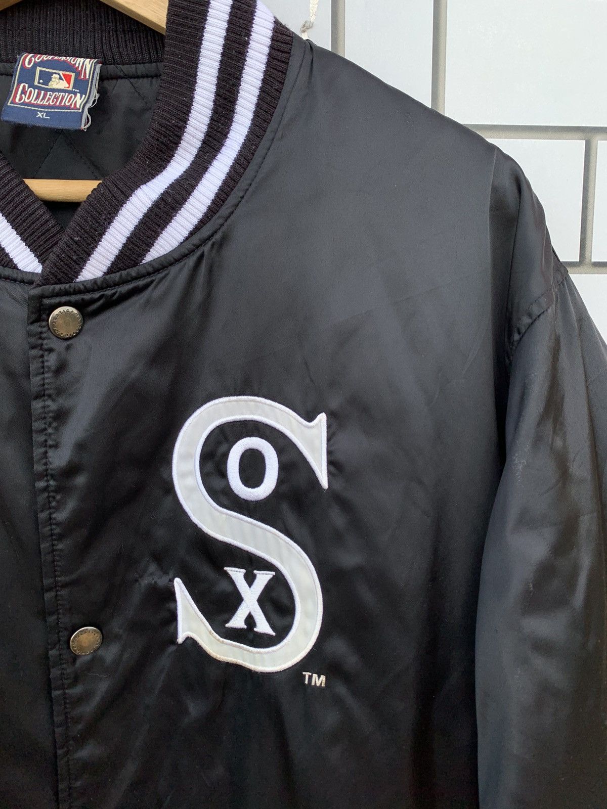 Majestic Vintage MLB SOX Varsity Bomber Jacket Size US XL / EU 56 / 4 - 9 Thumbnail