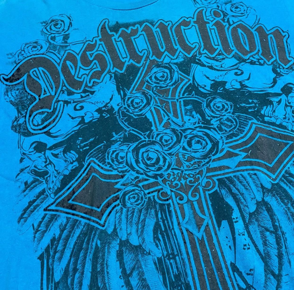 Other Destruction Affliction Y2K baggy tee Size US XL / EU 56 / 4 - 2 Thumbnail