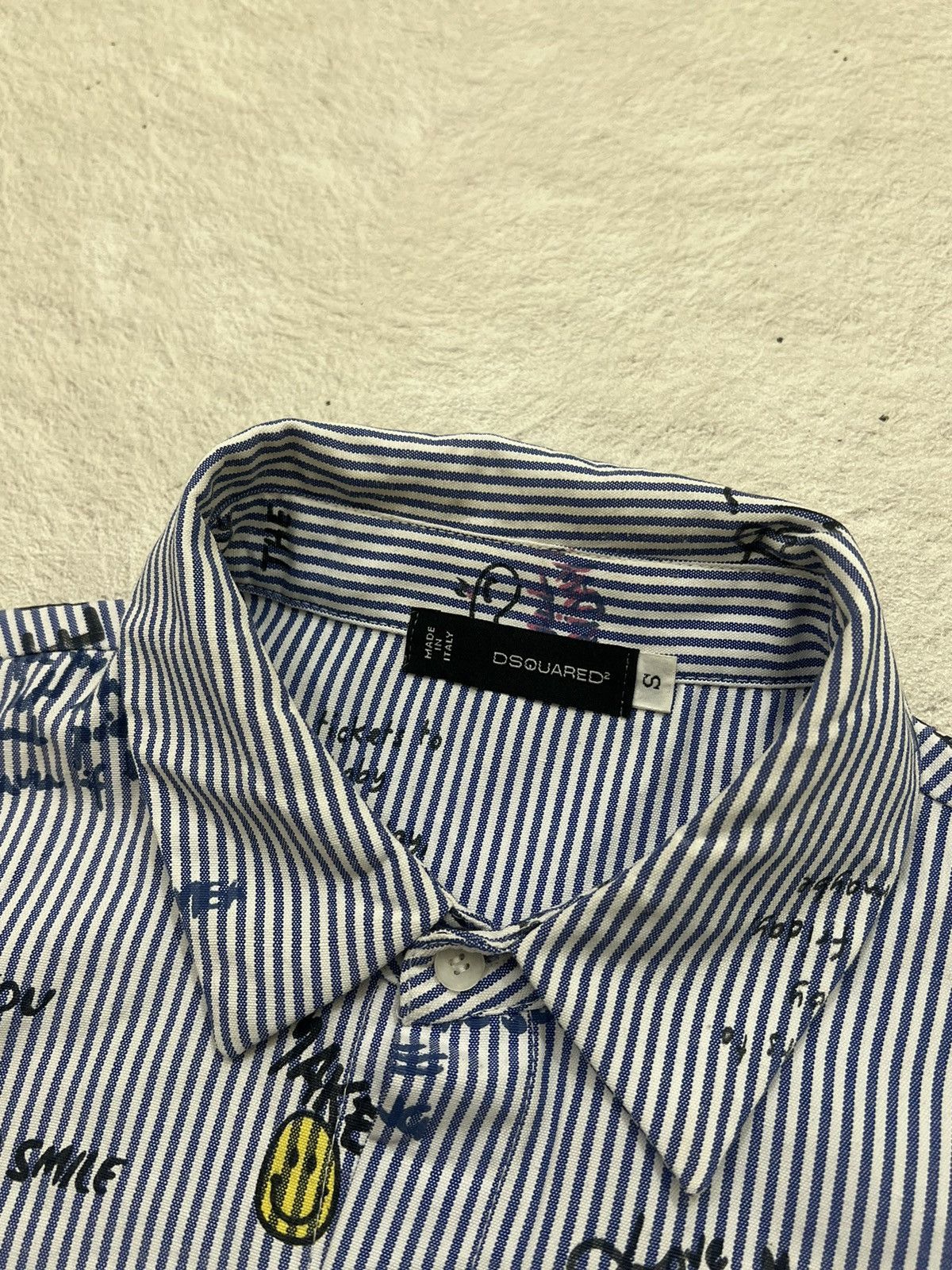 Comme des Garcons 2000s Archival Dsquared2 Poem Raf Beast Stripe Shirt y2k Lgb Size US M / EU 48-50 / 2 - 7 Thumbnail