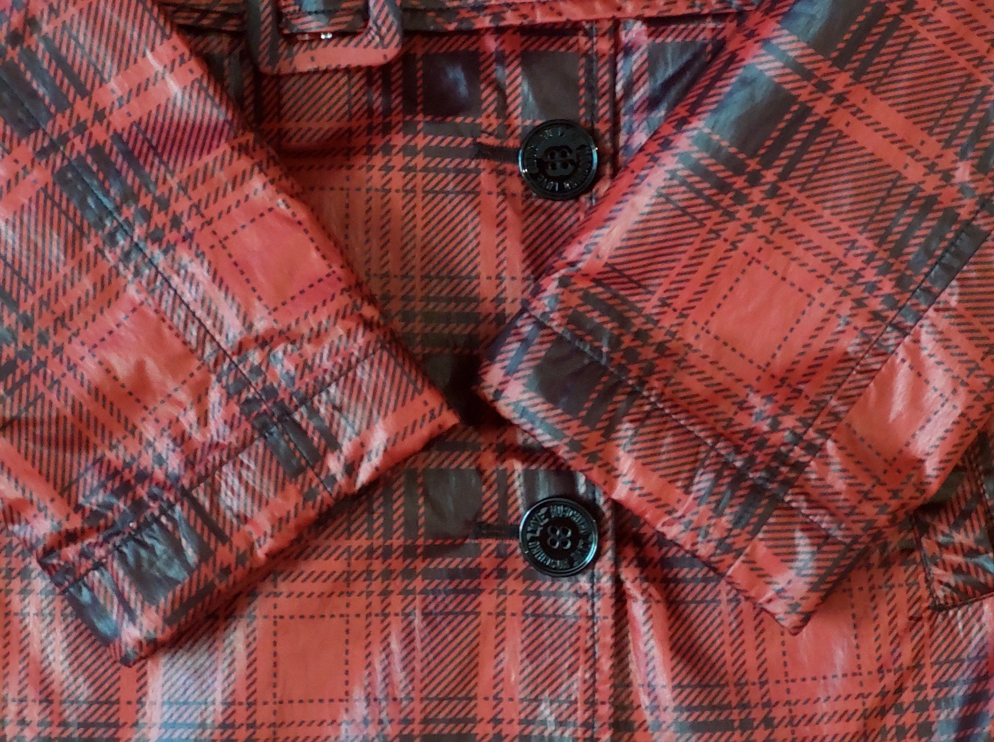 Love Moschino Love Moschino Red Tartan Rain Trench Coat Size IT 40 US 4 Size S / US 4 / IT 40 - 9 Thumbnail