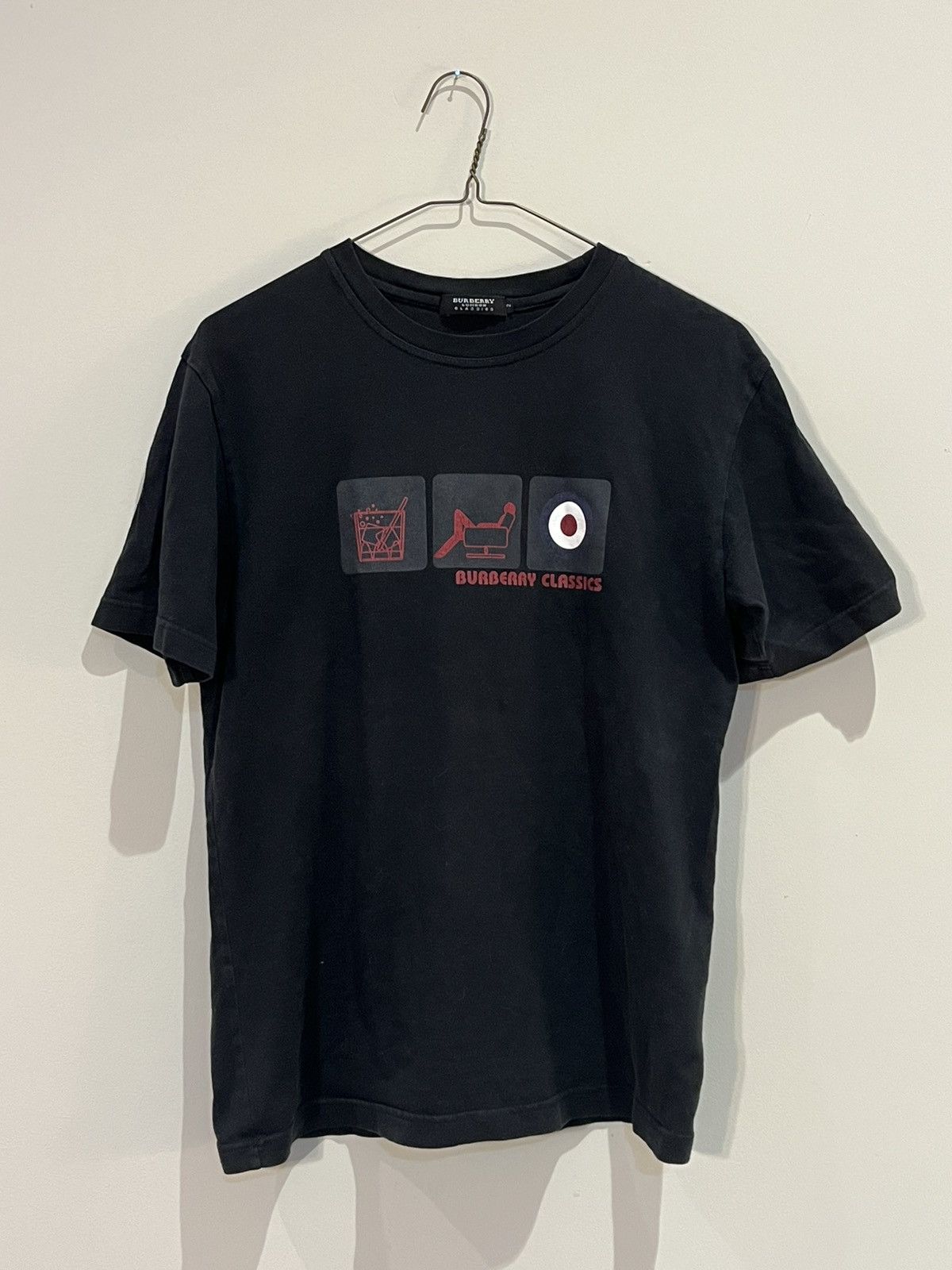 Burberry Burberry Classics Black Graphic T-shirt Size US M / EU 48-50 / 2 - 2 Thumbnail
