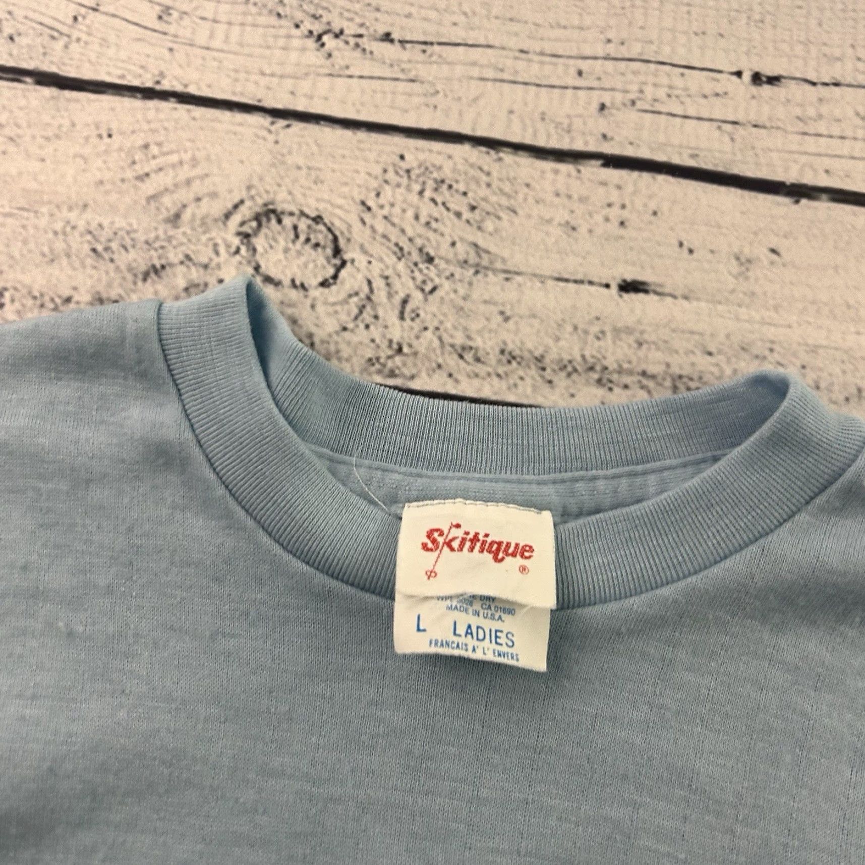 Vintage Vintage Skitique Long Sleeve Wool Blend Baselayer Top Women's L Blue Shirt Women Winter 90s Mens? Size L / US 10 / IT 46 - 2 Thumbnail